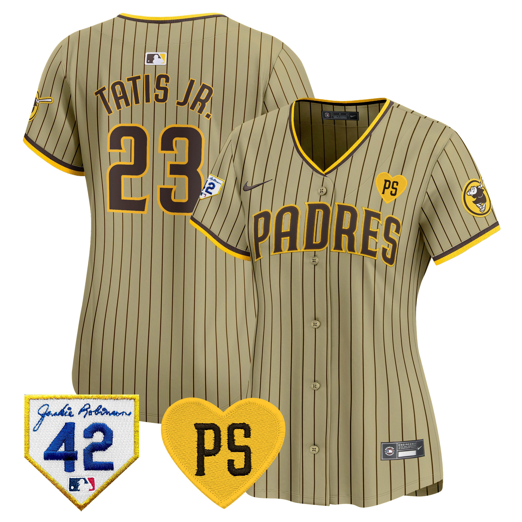 Women's Padres 2024 “For Peter” & Robinson Patch Vapor Premier Limited Jersey – All Stitched