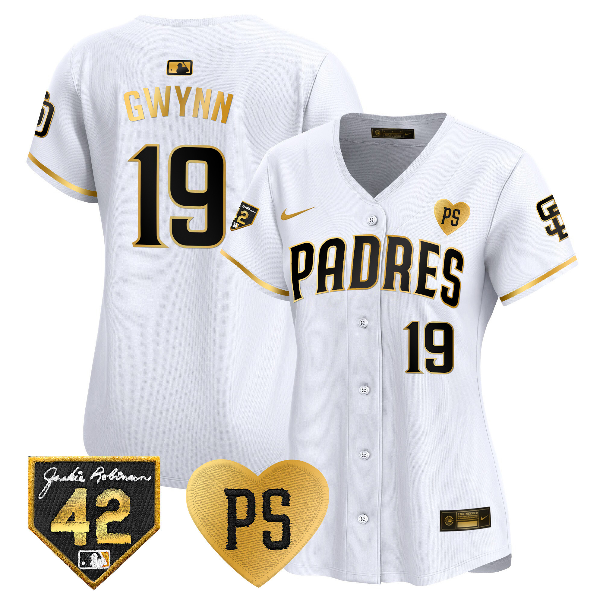 Women's Padres 2024 “For Peter” & Robinson Patch Vapor Premier Limited Jersey – All Stitched