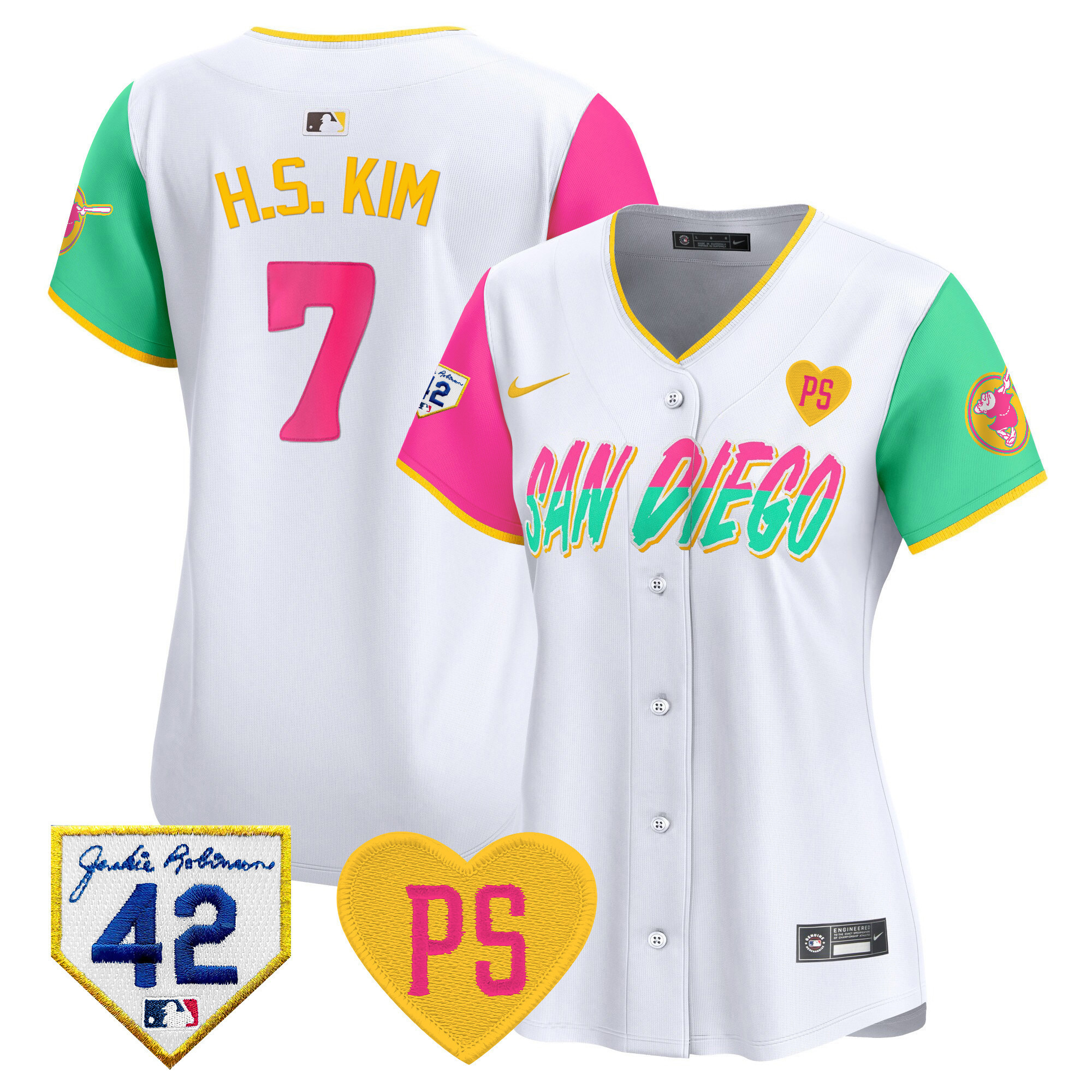 Women's Padres 2024 “For Peter” & Robinson Patch Vapor Premier Limited Jersey – All Stitched
