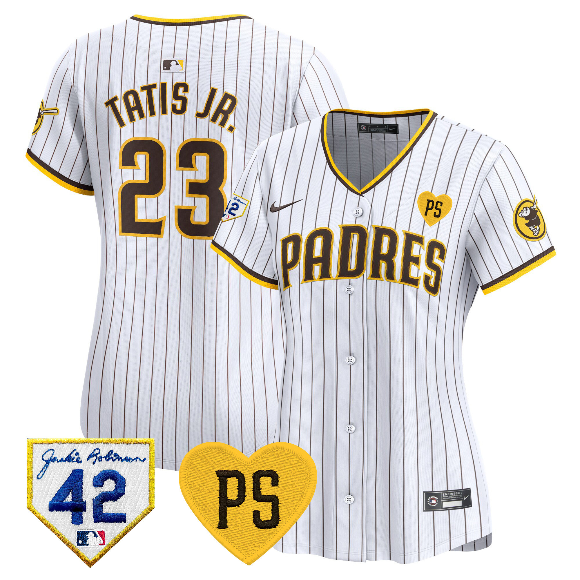 Women's Padres 2024 “For Peter” & Robinson Patch Vapor Premier Limited Jersey – All Stitched