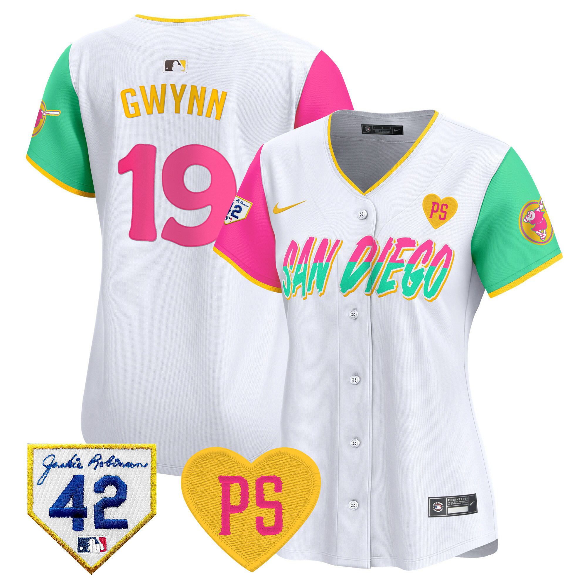 Women's Padres 2024 “For Peter” & Robinson Patch Vapor Premier Limited Jersey – All Stitched
