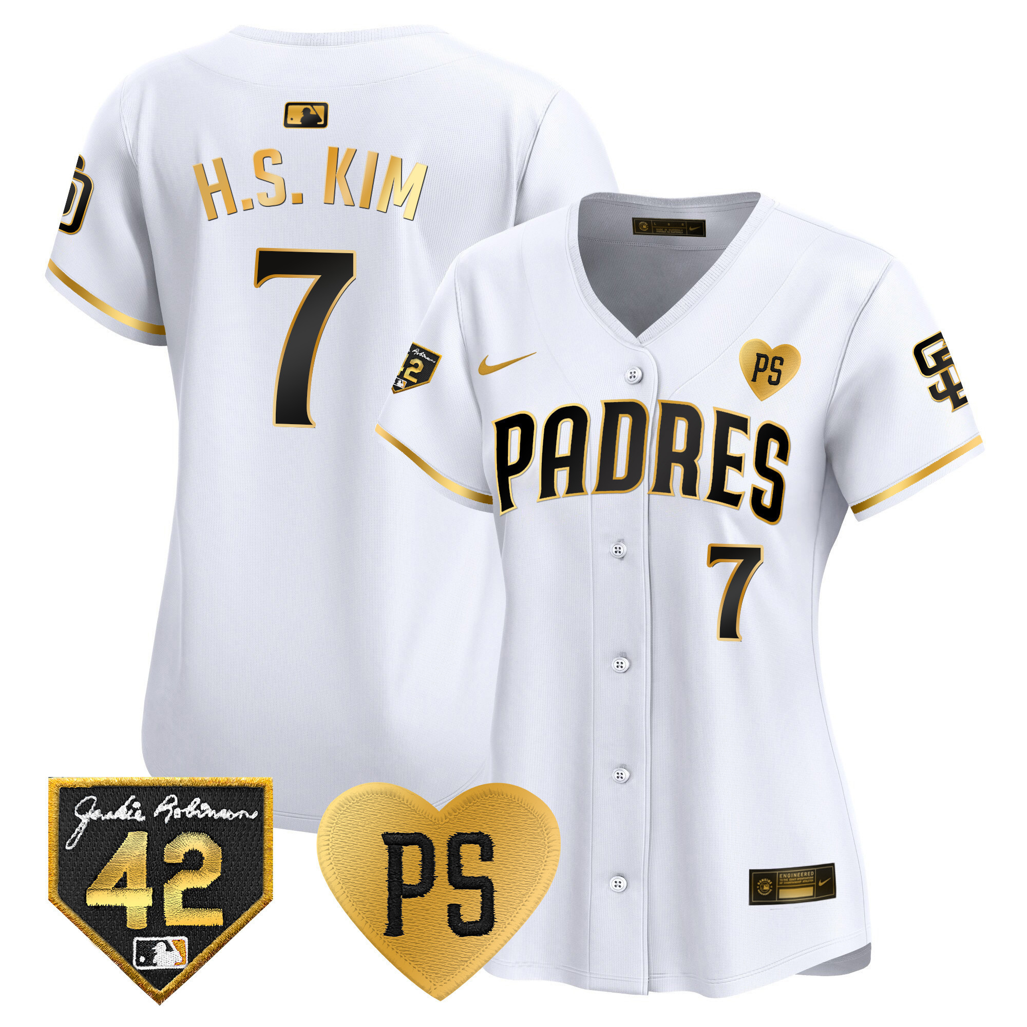 Women's Padres 2024 “For Peter” & Robinson Patch Vapor Premier Limited Jersey – All Stitched
