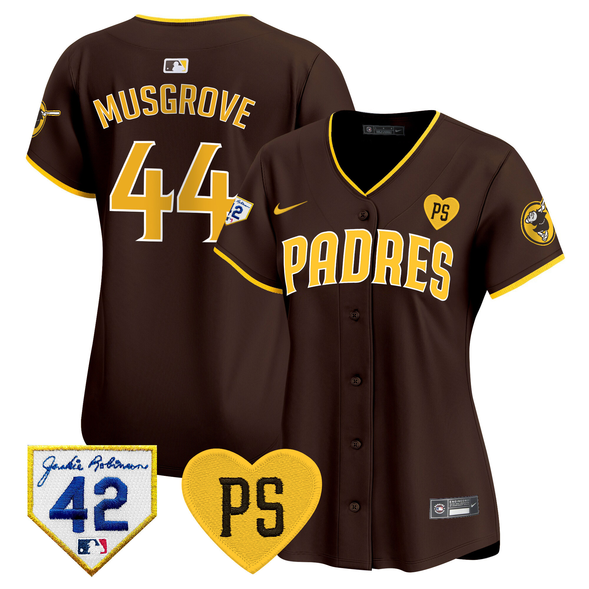 Women's Padres 2024 “For Peter” & Robinson Patch Vapor Premier Limited Jersey – All Stitched