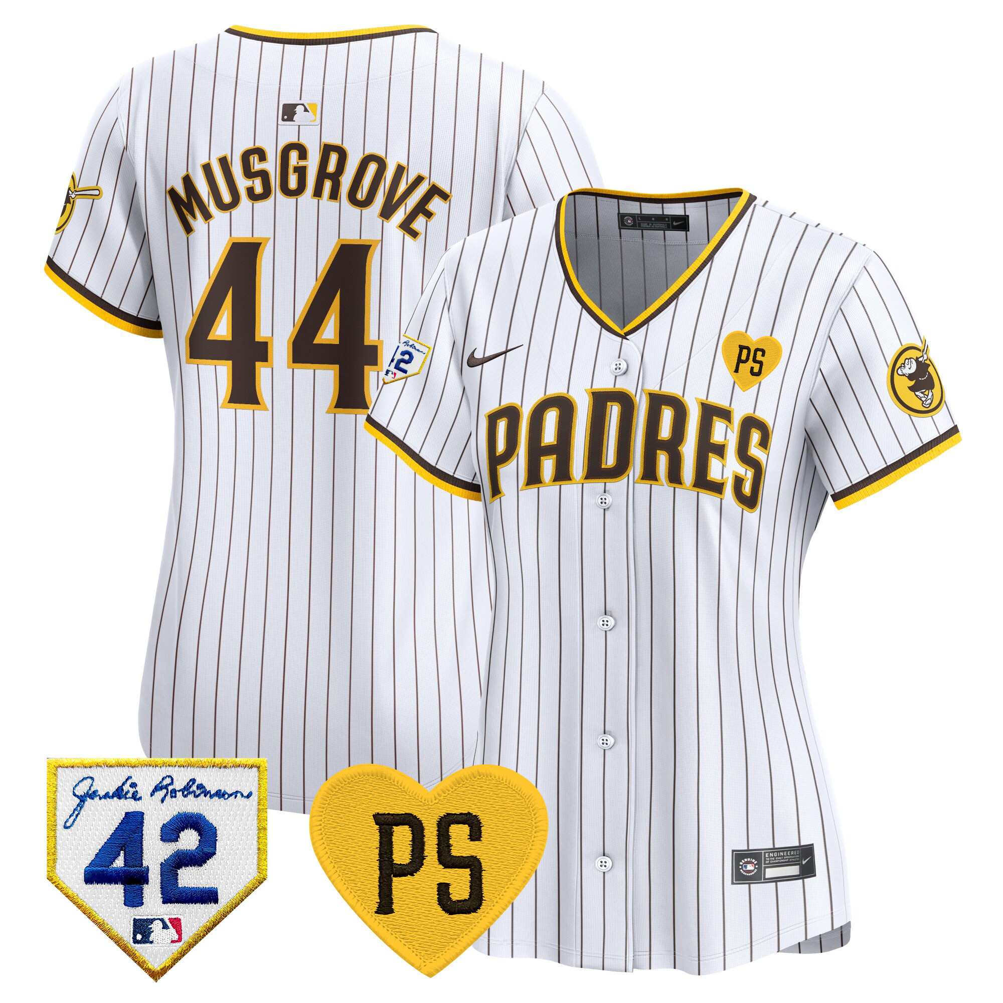 Women's Padres 2024 “For Peter” & Robinson Patch Vapor Premier Limited Jersey – All Stitched