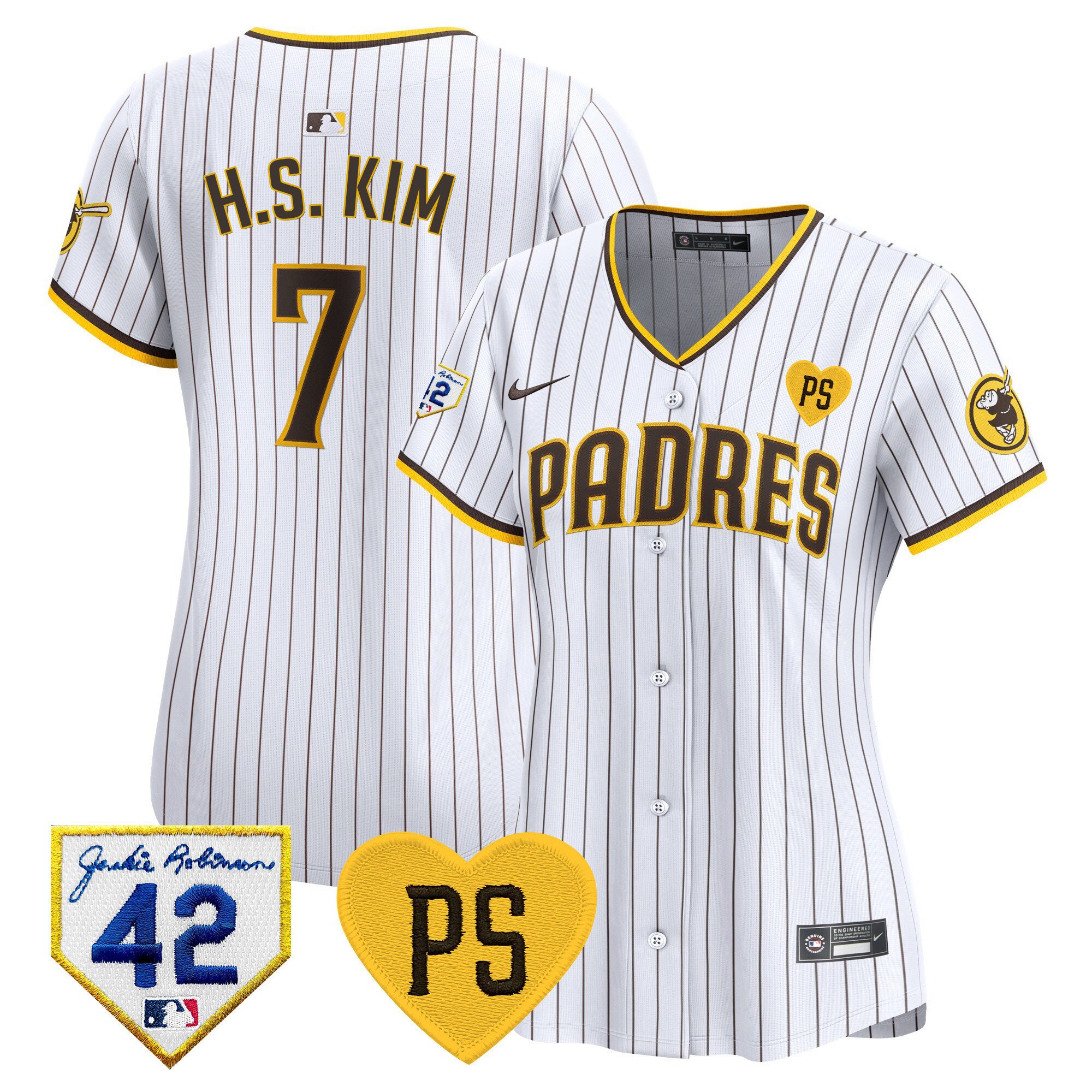 Women's Padres 2024 “For Peter” & Robinson Patch Vapor Premier Limited Jersey – All Stitched