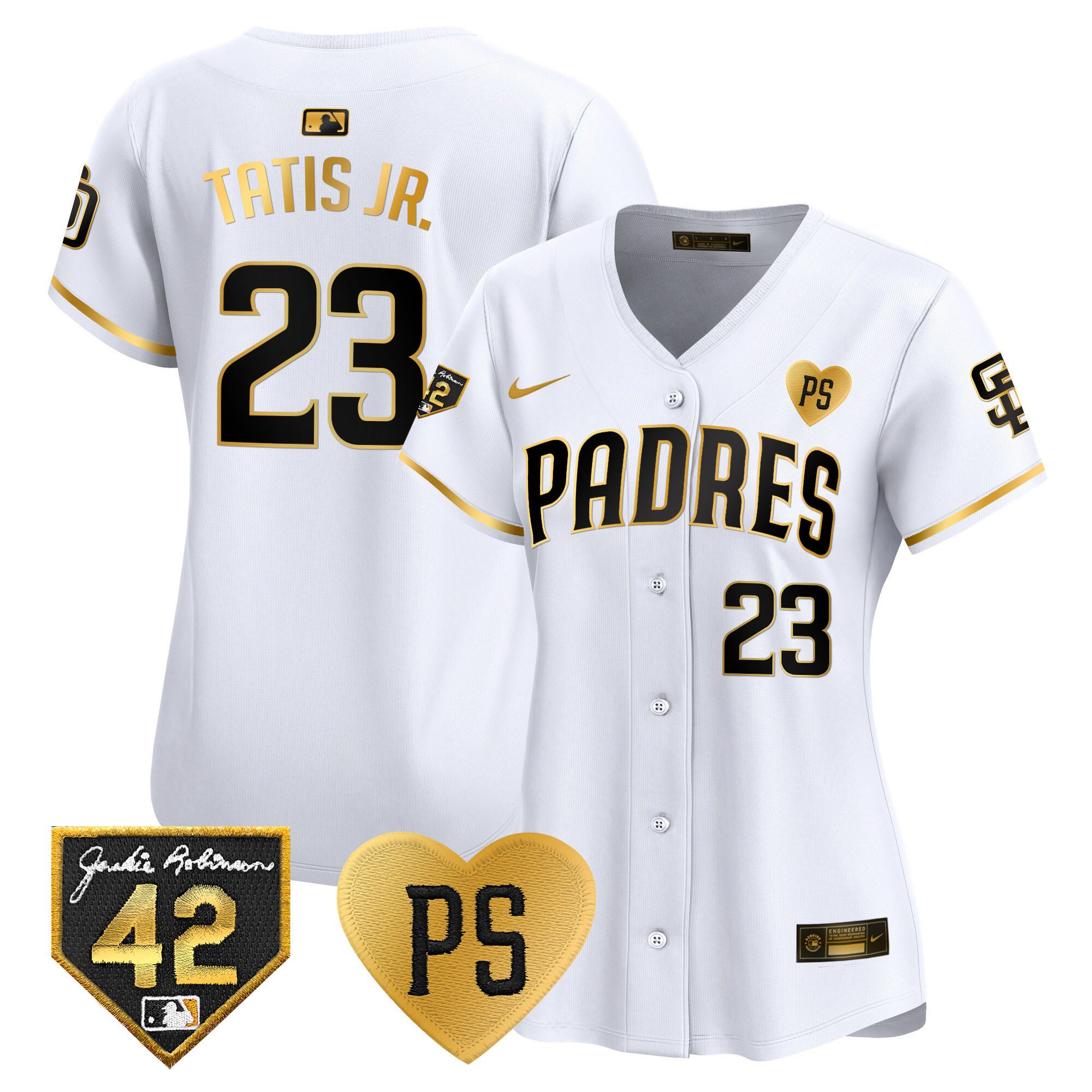 Women's Padres 2024 “For Peter” & Robinson Patch Vapor Premier Limited Jersey – All Stitched