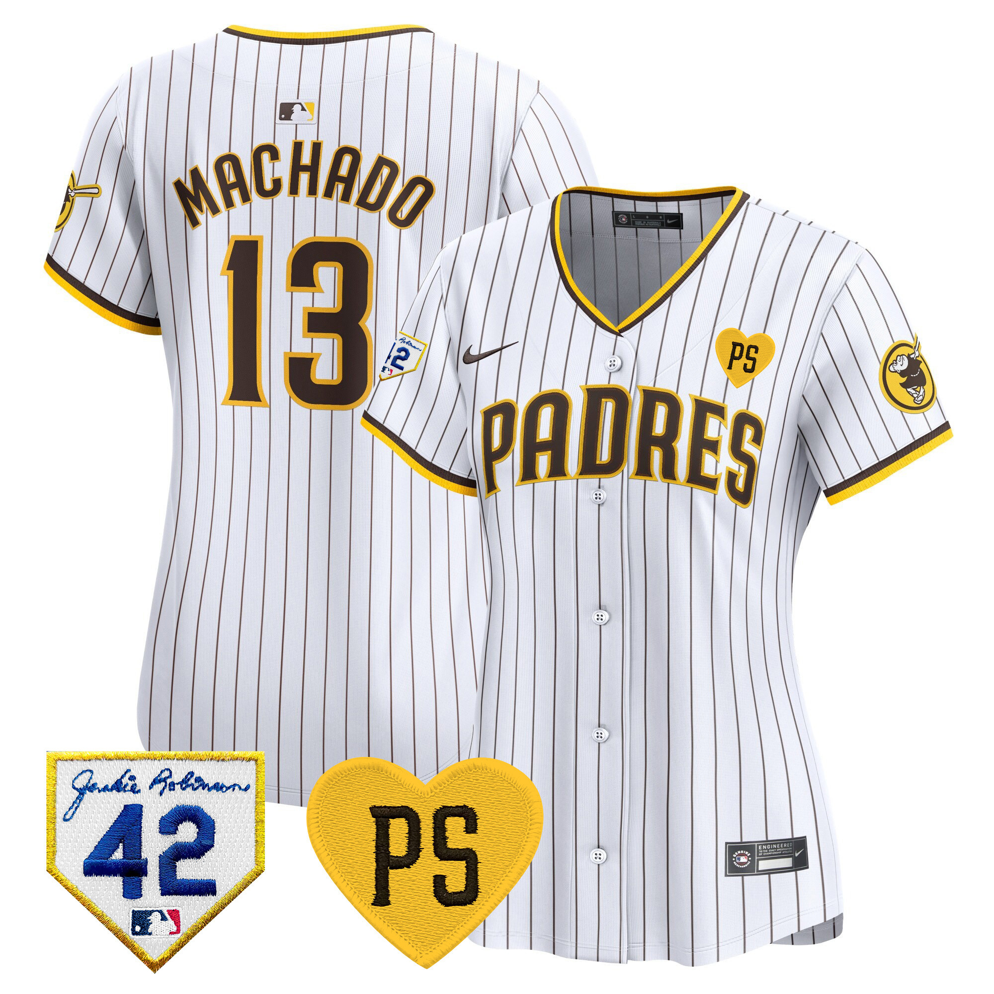 Women's Padres 2024 “For Peter” & Robinson Patch Vapor Premier Limited Jersey – All Stitched