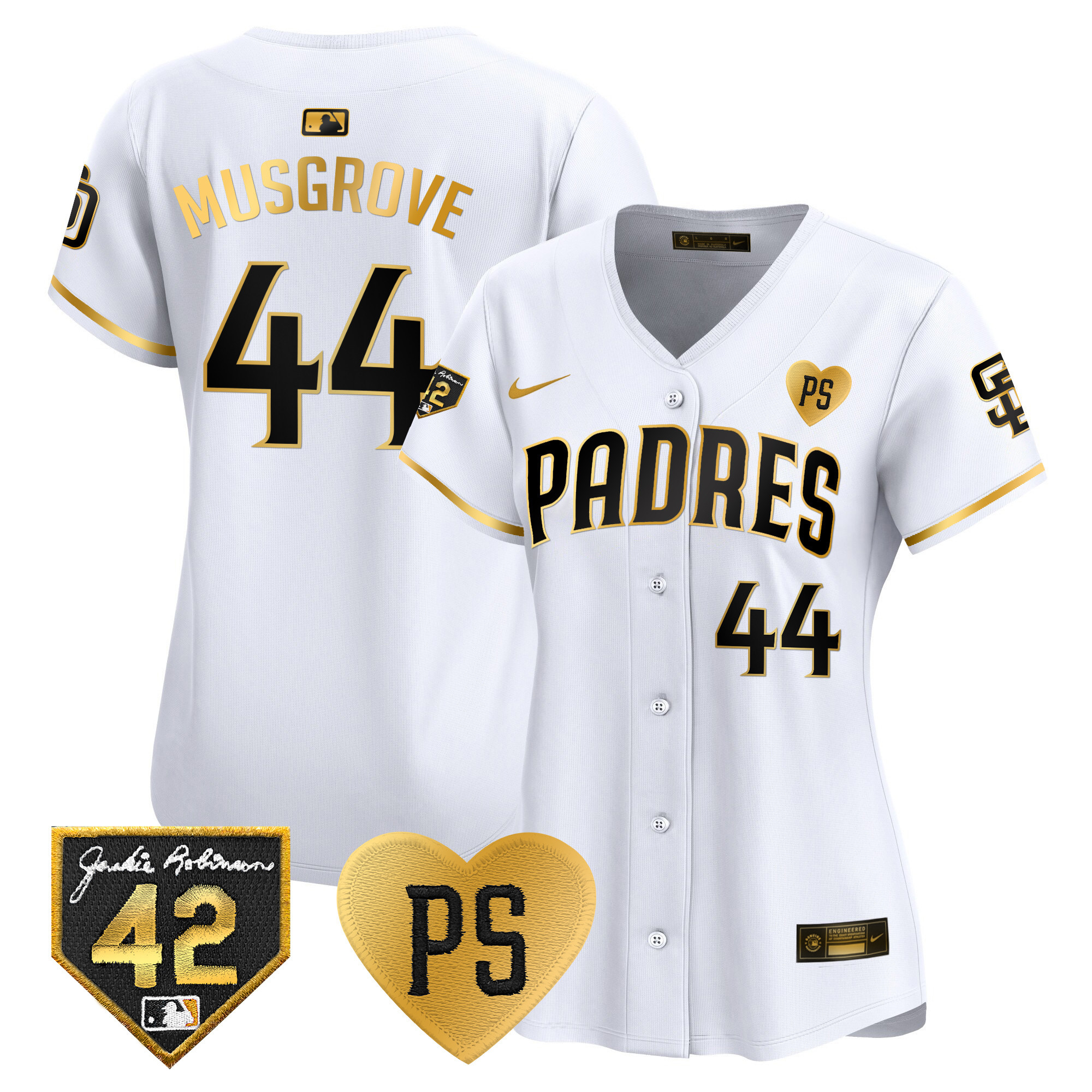 Women's Padres 2024 “For Peter” & Robinson Patch Vapor Premier Limited Jersey – All Stitched