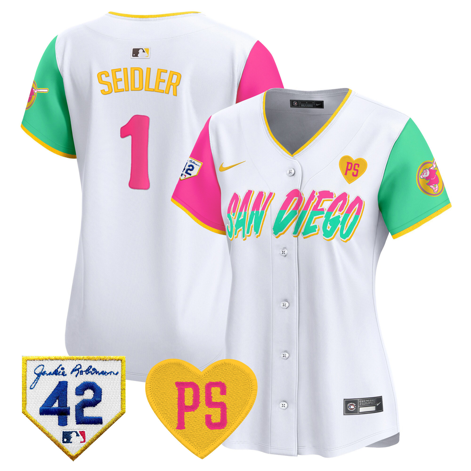 Women's Padres 2024 “For Peter” & Robinson Patch Vapor Premier Limited Jersey – All Stitched