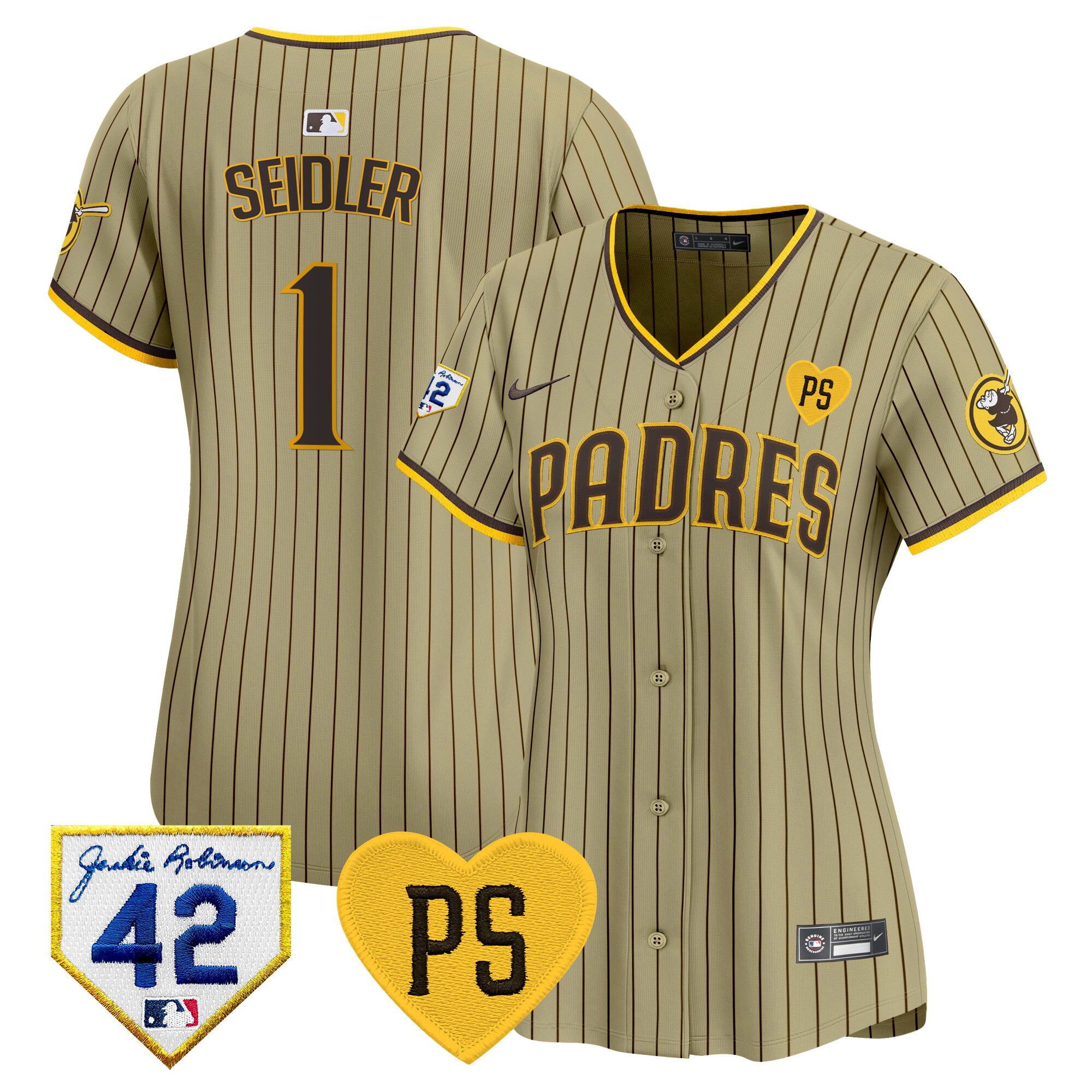 Women's Padres 2024 “For Peter” & Robinson Patch Vapor Premier Limited Jersey – All Stitched