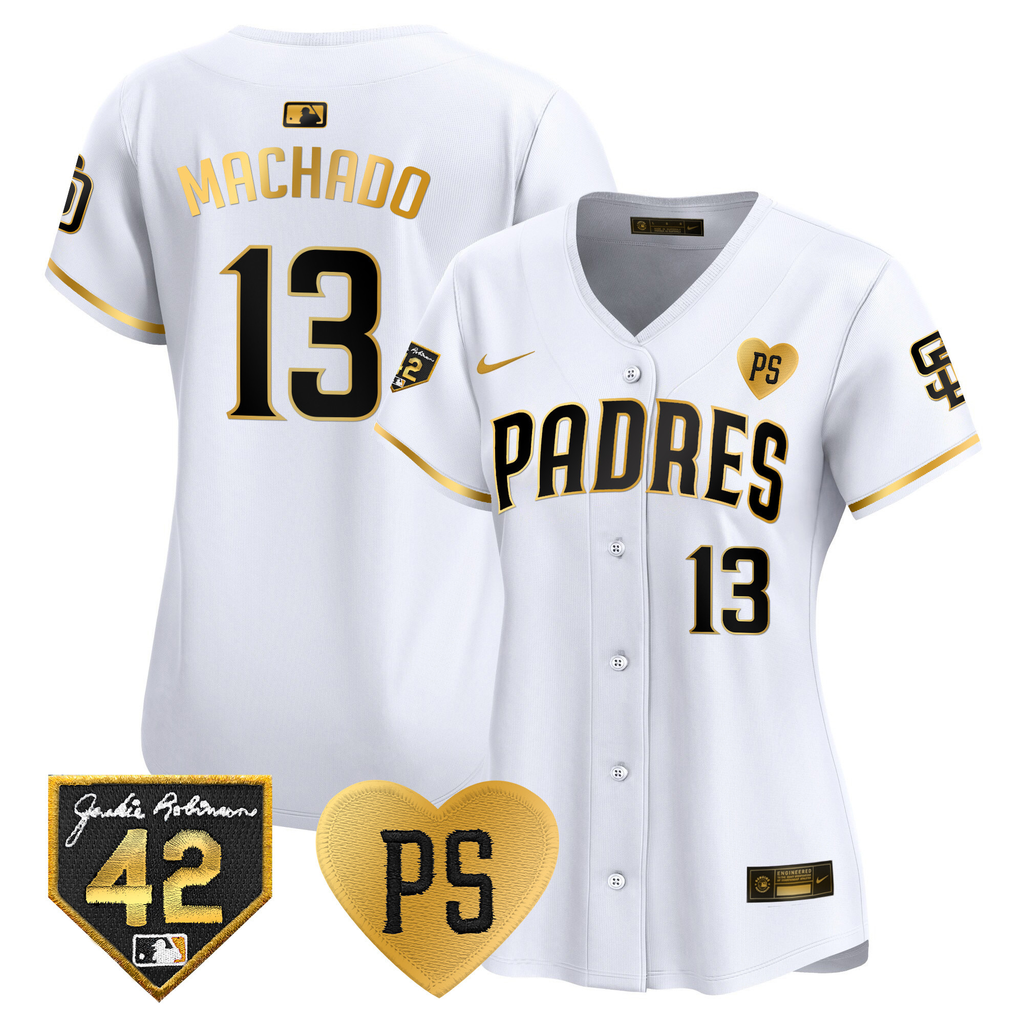 Women's Padres 2024 “For Peter” & Robinson Patch Vapor Premier Limited Jersey – All Stitched