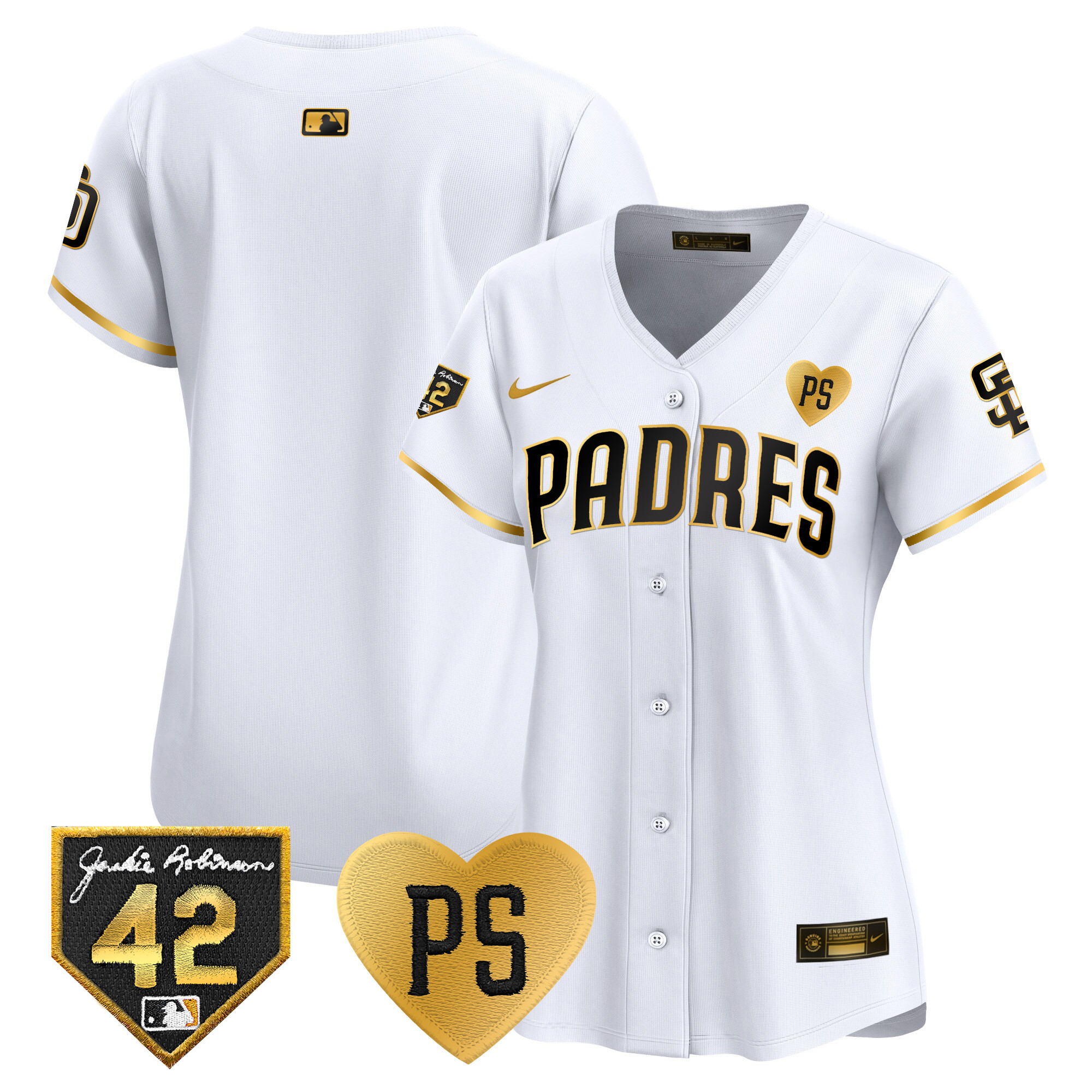 Women's Padres 2024 “For Peter” & Robinson Patch Vapor Premier Limited Jersey – All Stitched
