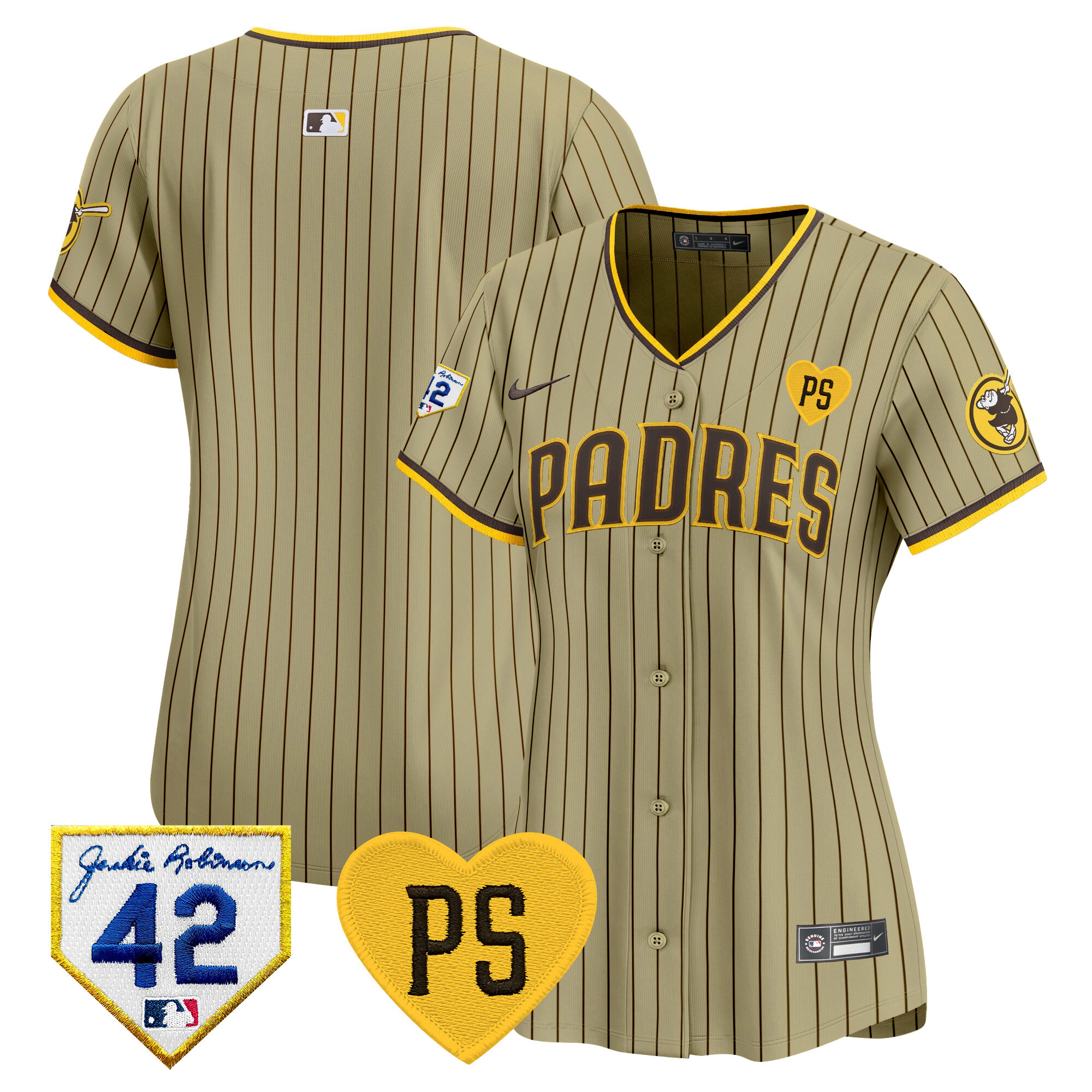 Women's Padres 2024 “For Peter” & Robinson Patch Vapor Premier Limited Jersey – All Stitched