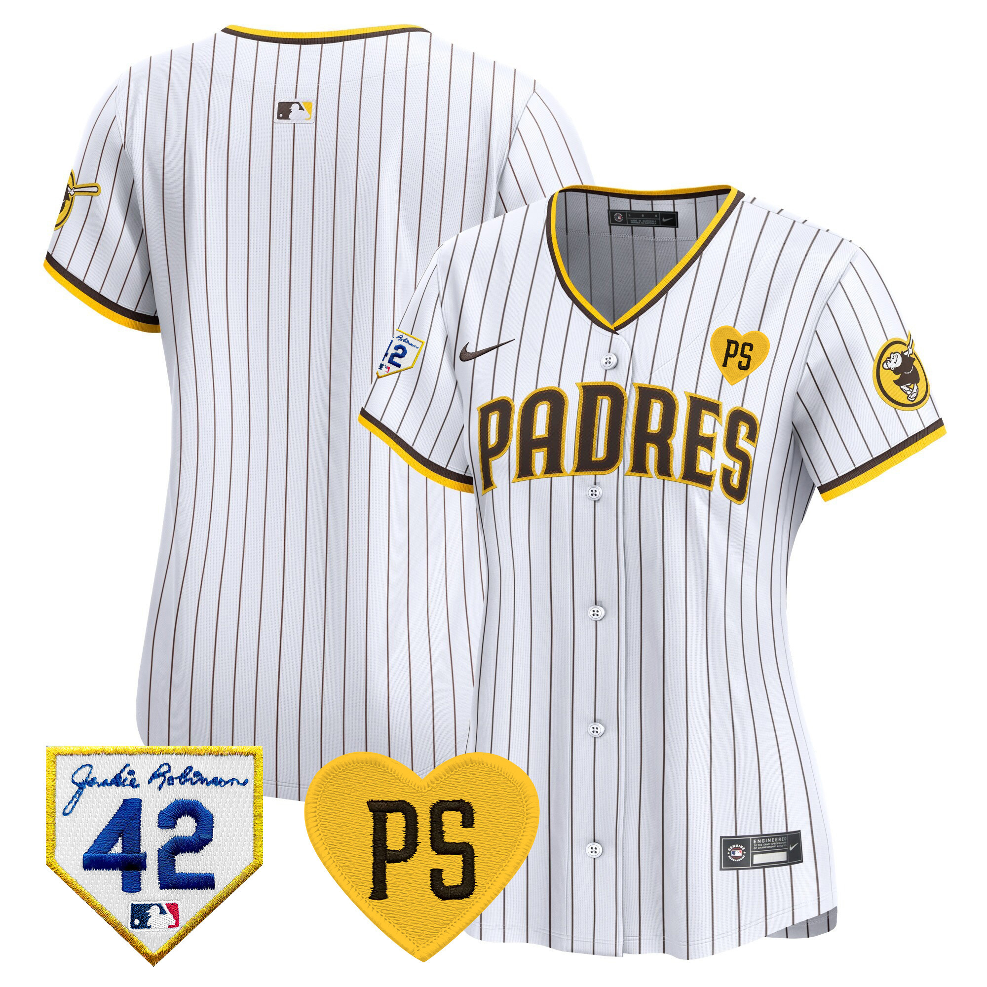 Women's Padres 2024 “For Peter” & Robinson Patch Vapor Premier Limited Jersey – All Stitched