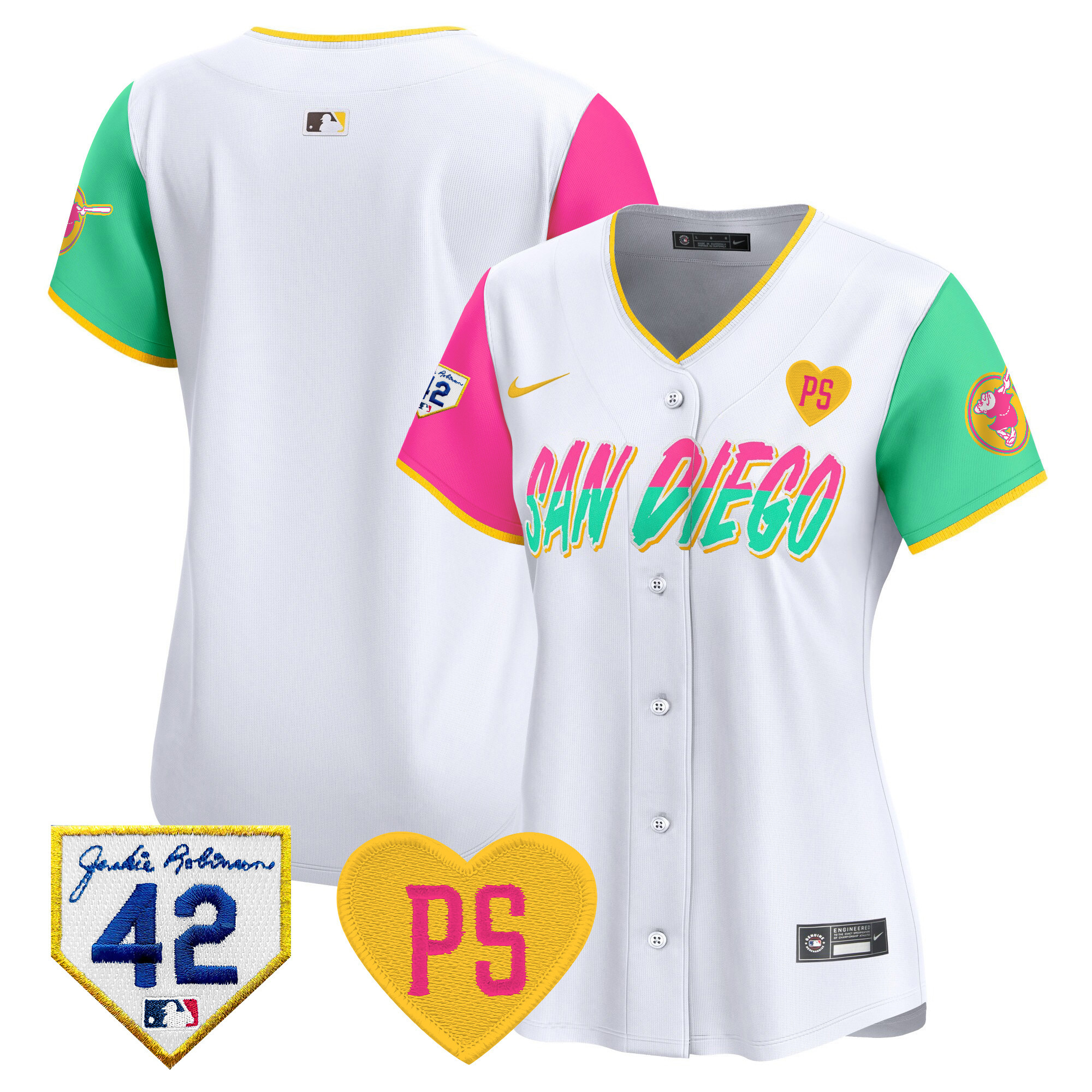 Women's Padres 2024 “For Peter” & Robinson Patch Vapor Premier Limited Jersey – All Stitched