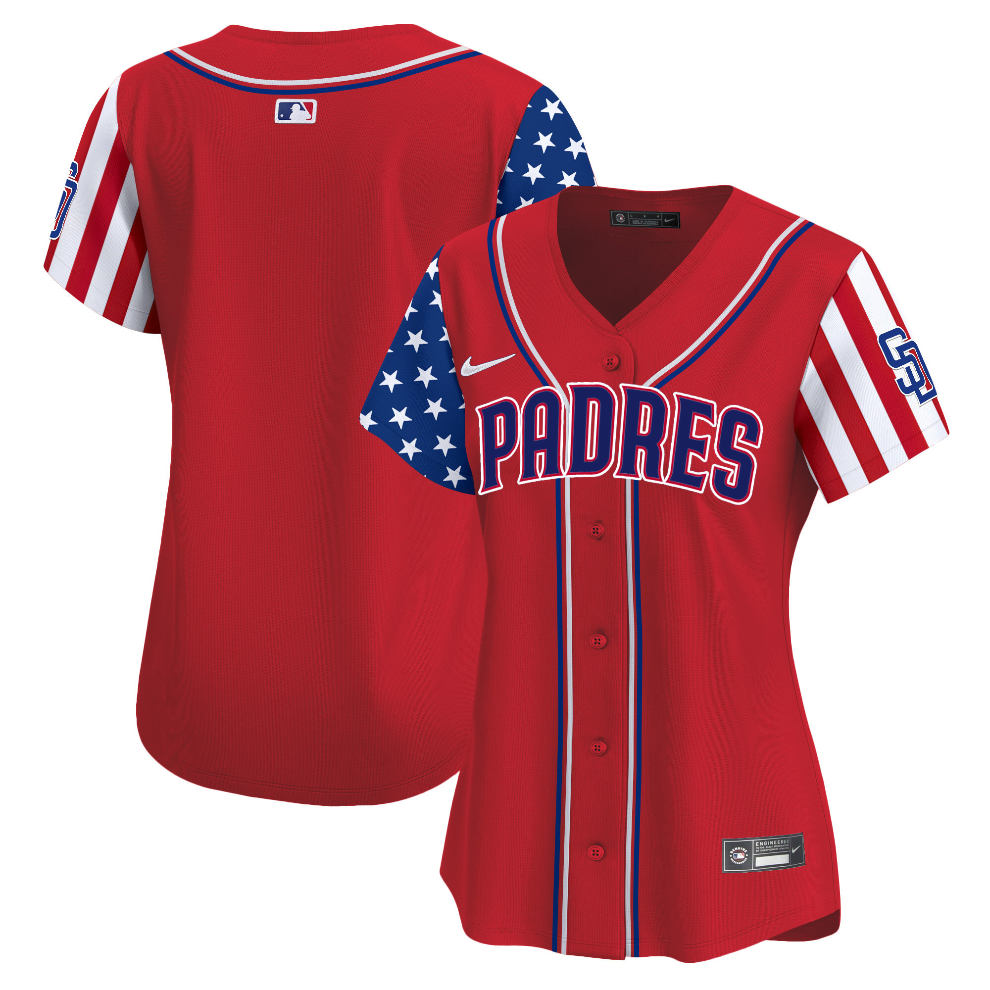 Women's Padres 2024 Independence Day Vapor Premier Limited Jersey - All Stitched