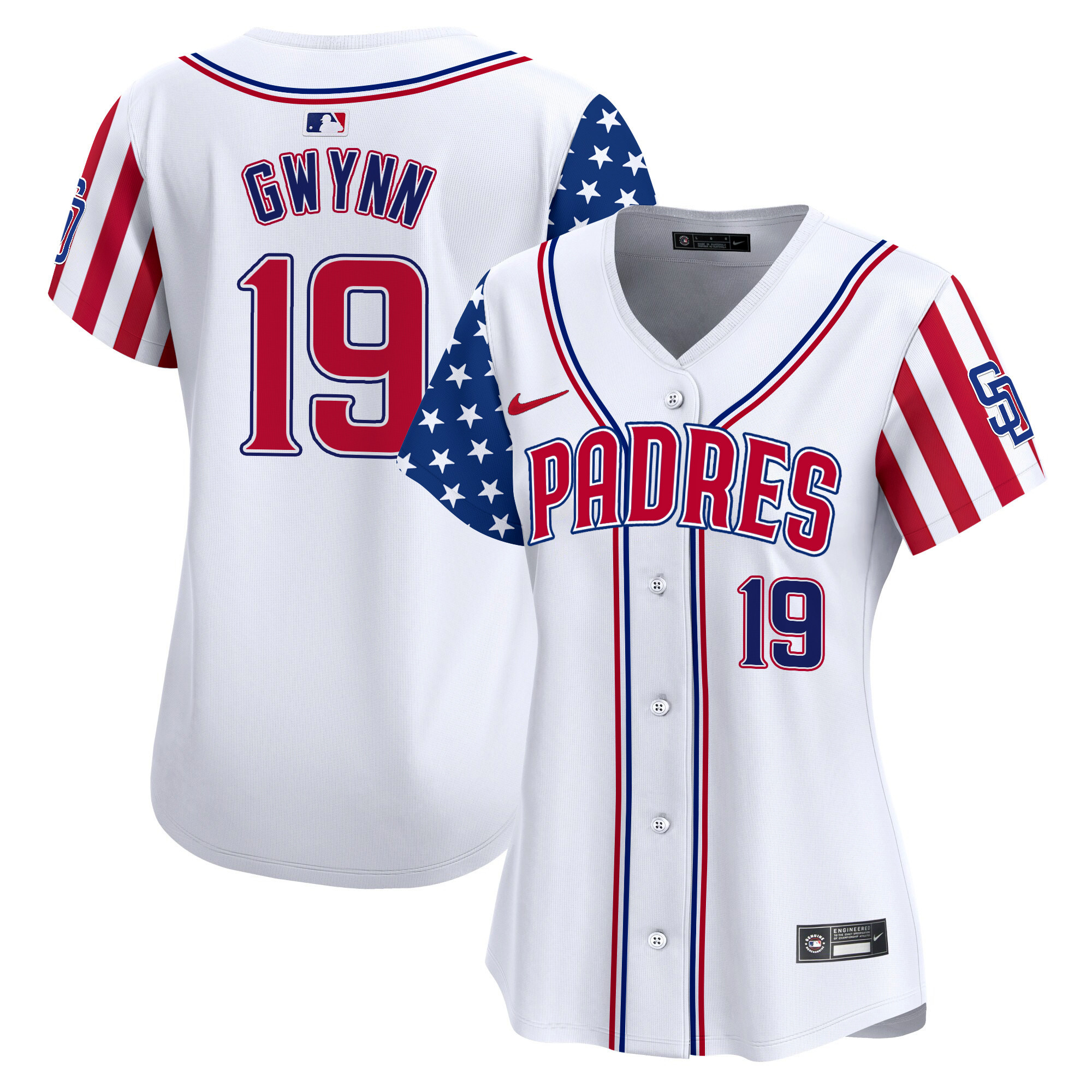 Women's Padres 2024 Independence Day Vapor Premier Limited Jersey - All Stitched