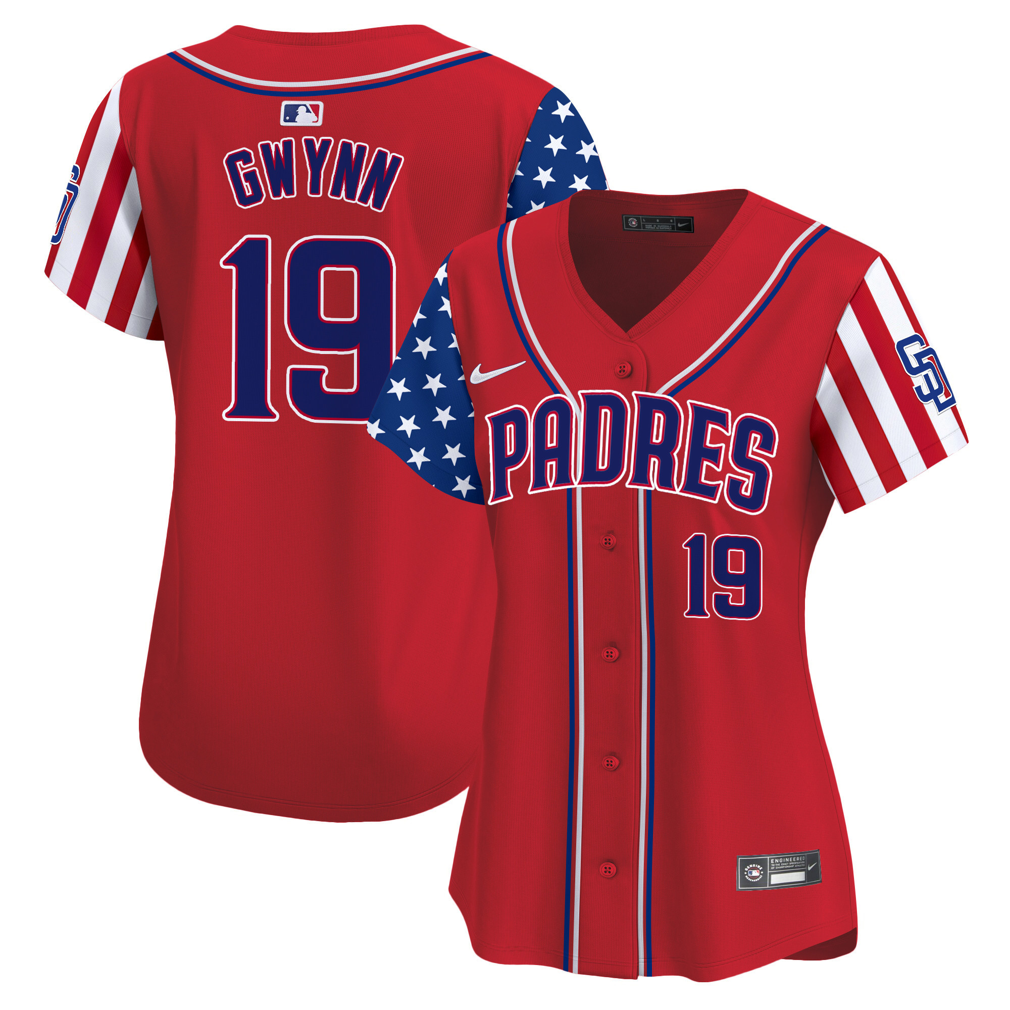 Women's Padres 2024 Independence Day Vapor Premier Limited Jersey - All Stitched