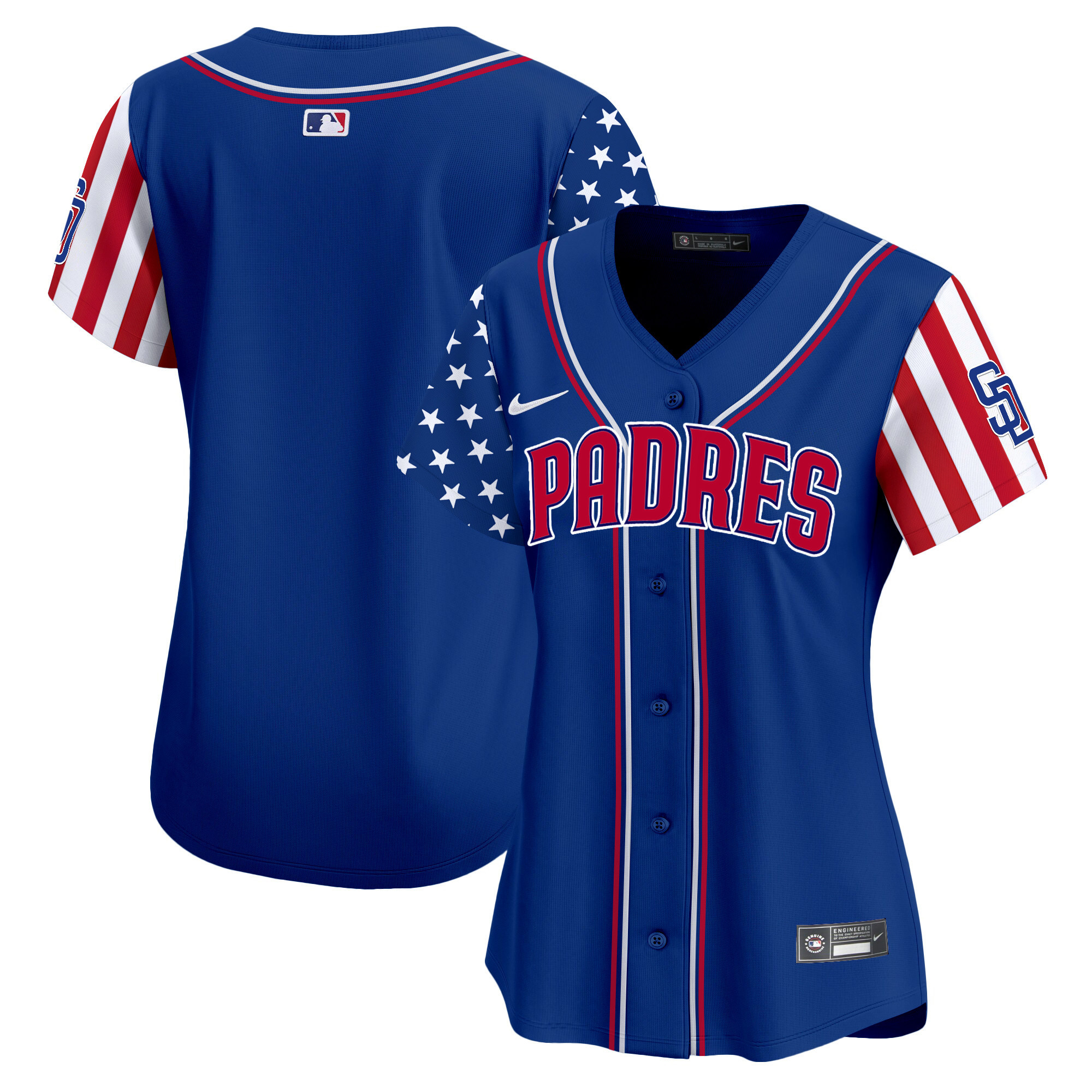 Women's Padres 2024 Independence Day Vapor Premier Limited Jersey - All Stitched