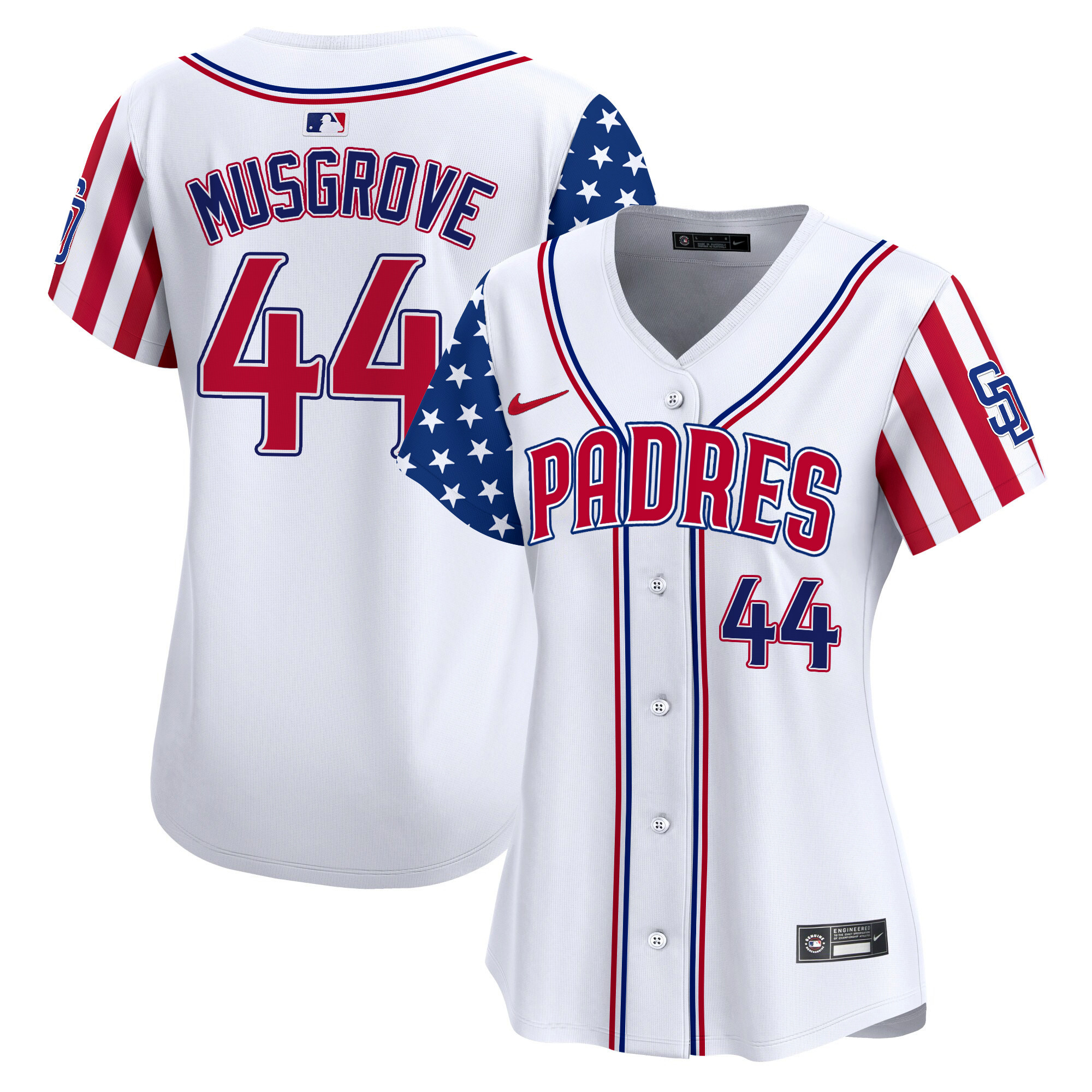 Women's Padres 2024 Independence Day Vapor Premier Limited Jersey - All Stitched