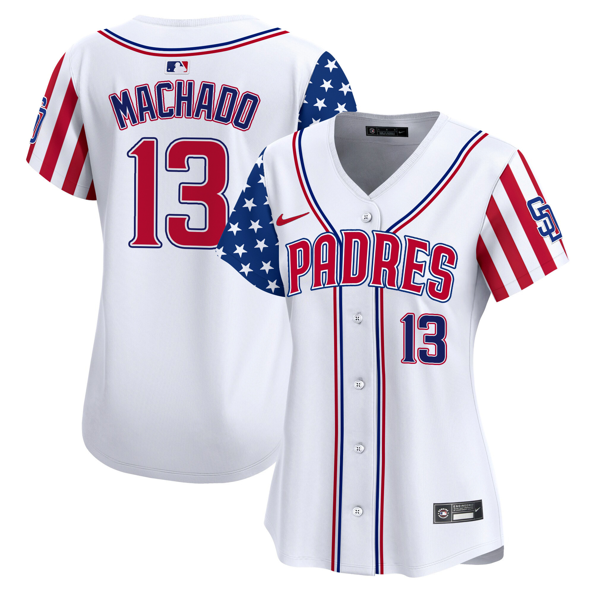 Women's Padres 2024 Independence Day Vapor Premier Limited Jersey - All Stitched