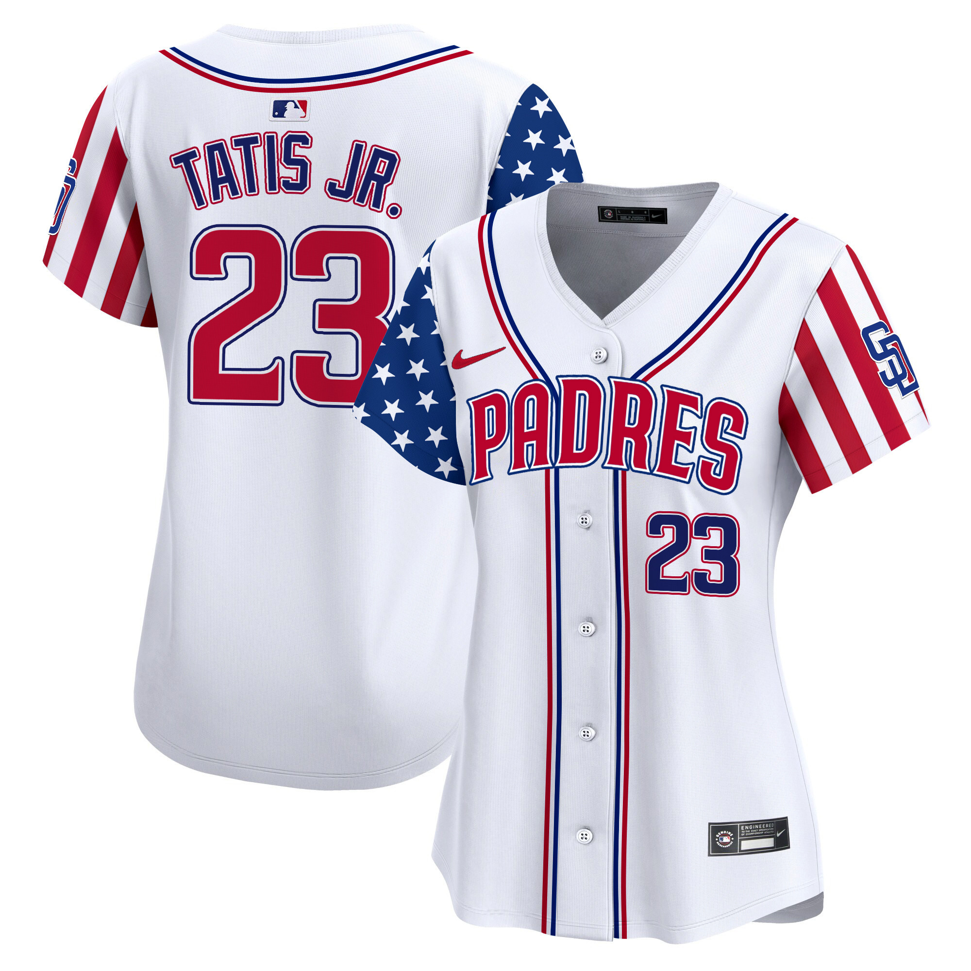 Women's Padres 2024 Independence Day Vapor Premier Limited Jersey - All Stitched