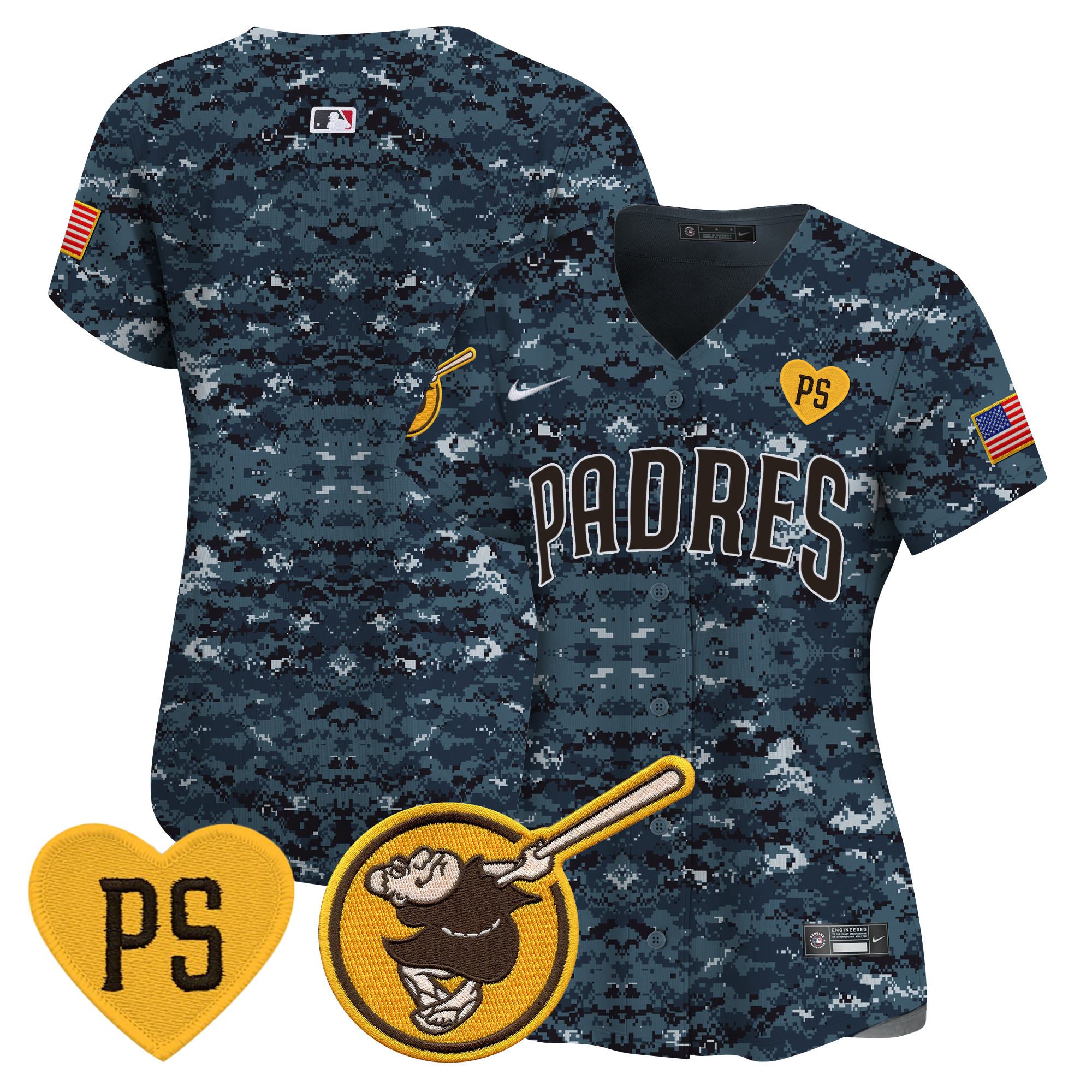 Women's Padres USMC Alternate Vapor Premier Limited Jersey – All Stitched