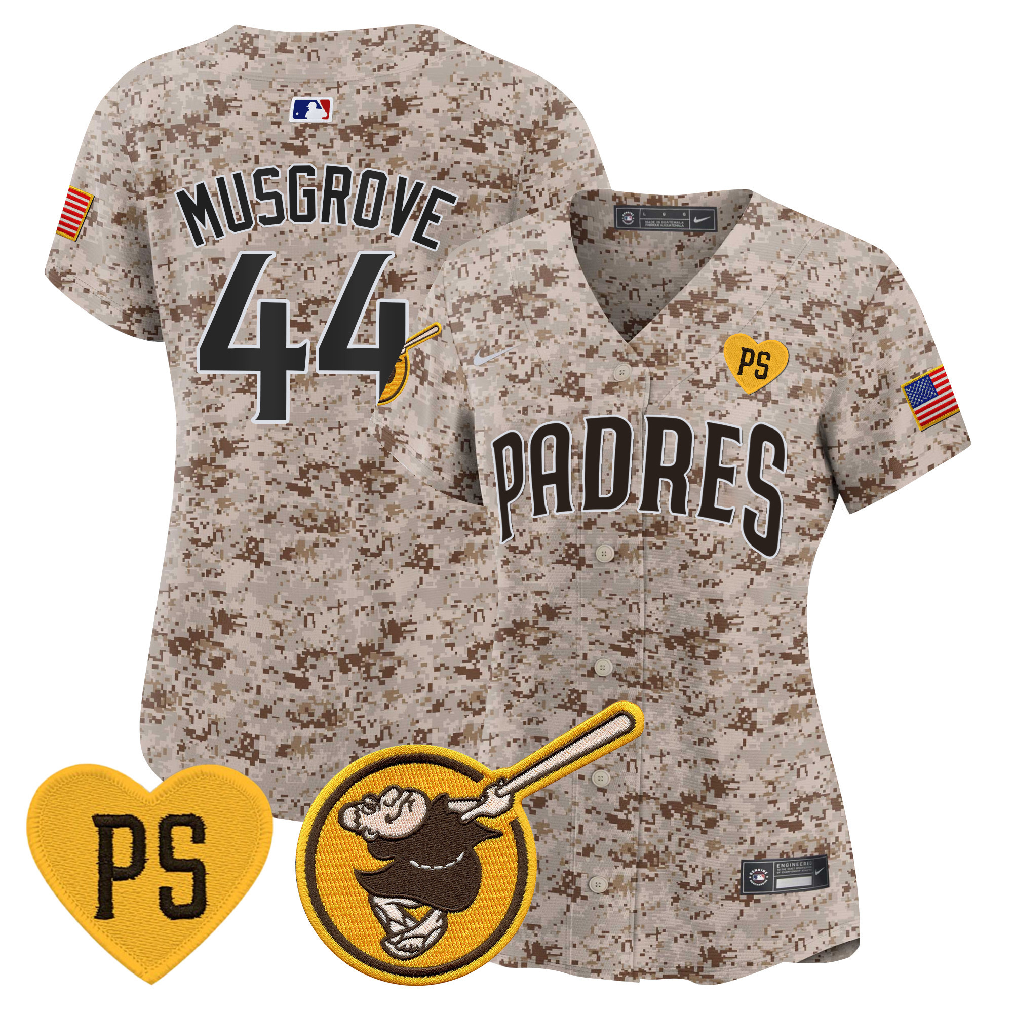 Women's Padres USMC Alternate Vapor Premier Limited Jersey – All Stitched