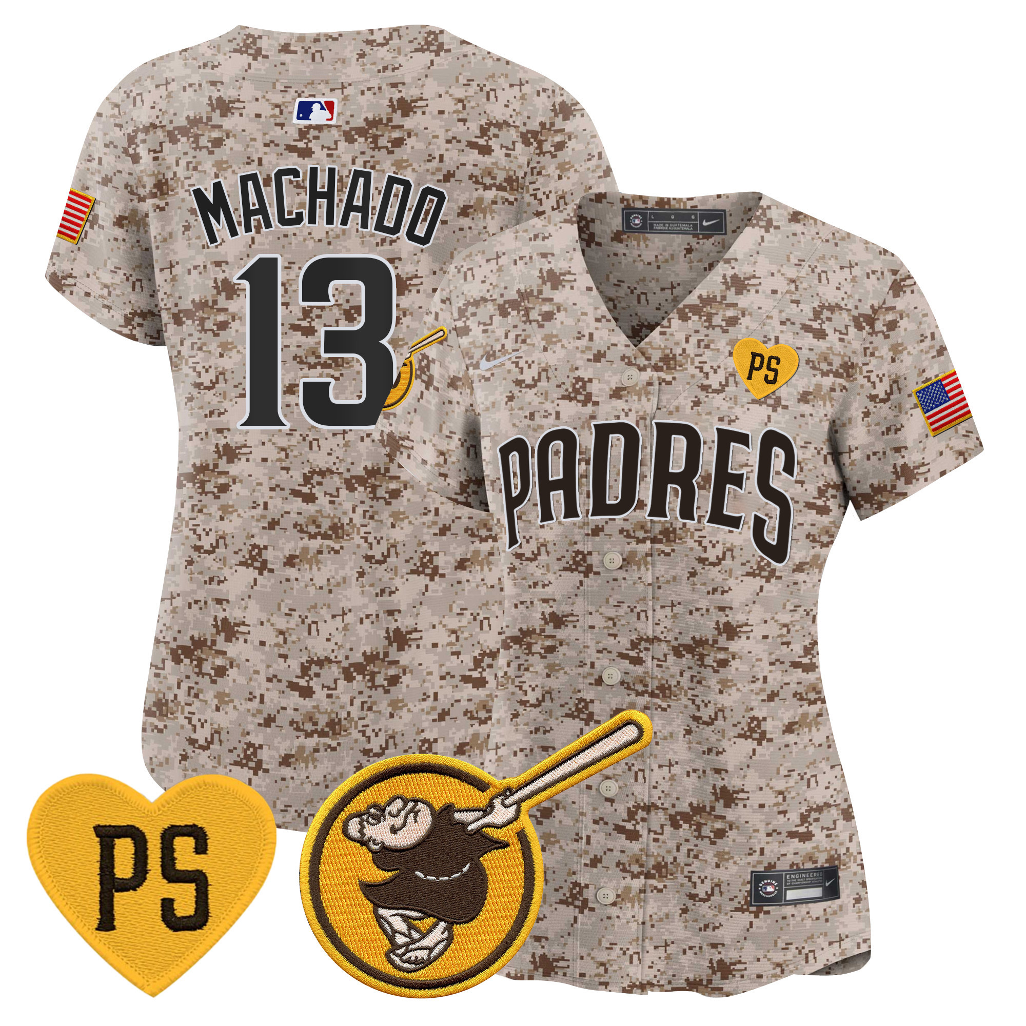 Women's Padres USMC Alternate Vapor Premier Limited Jersey – All Stitched