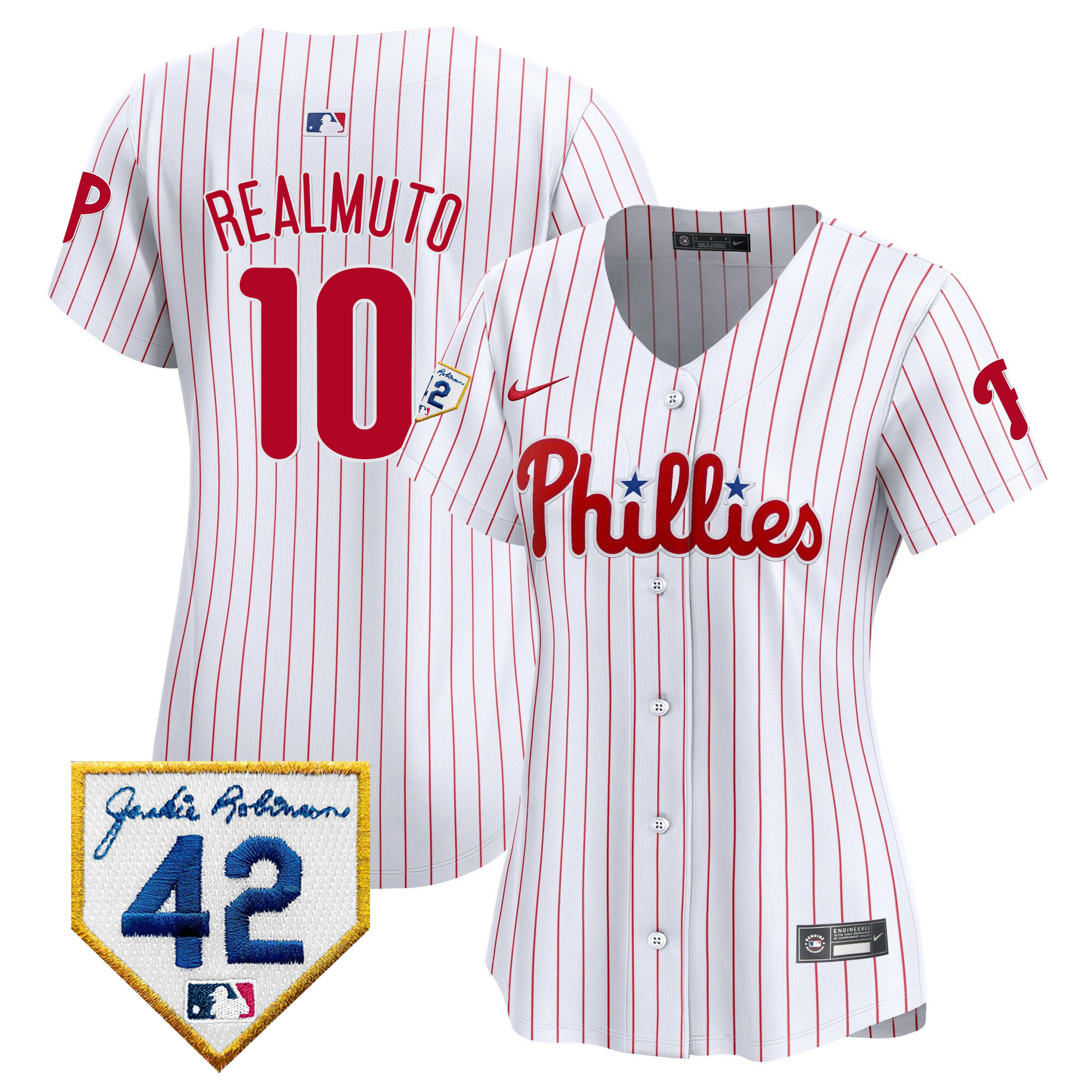 Women's Phillies 2024 Jackie Robinson Patch Vapor Premier Limited Jersey - All Stitched