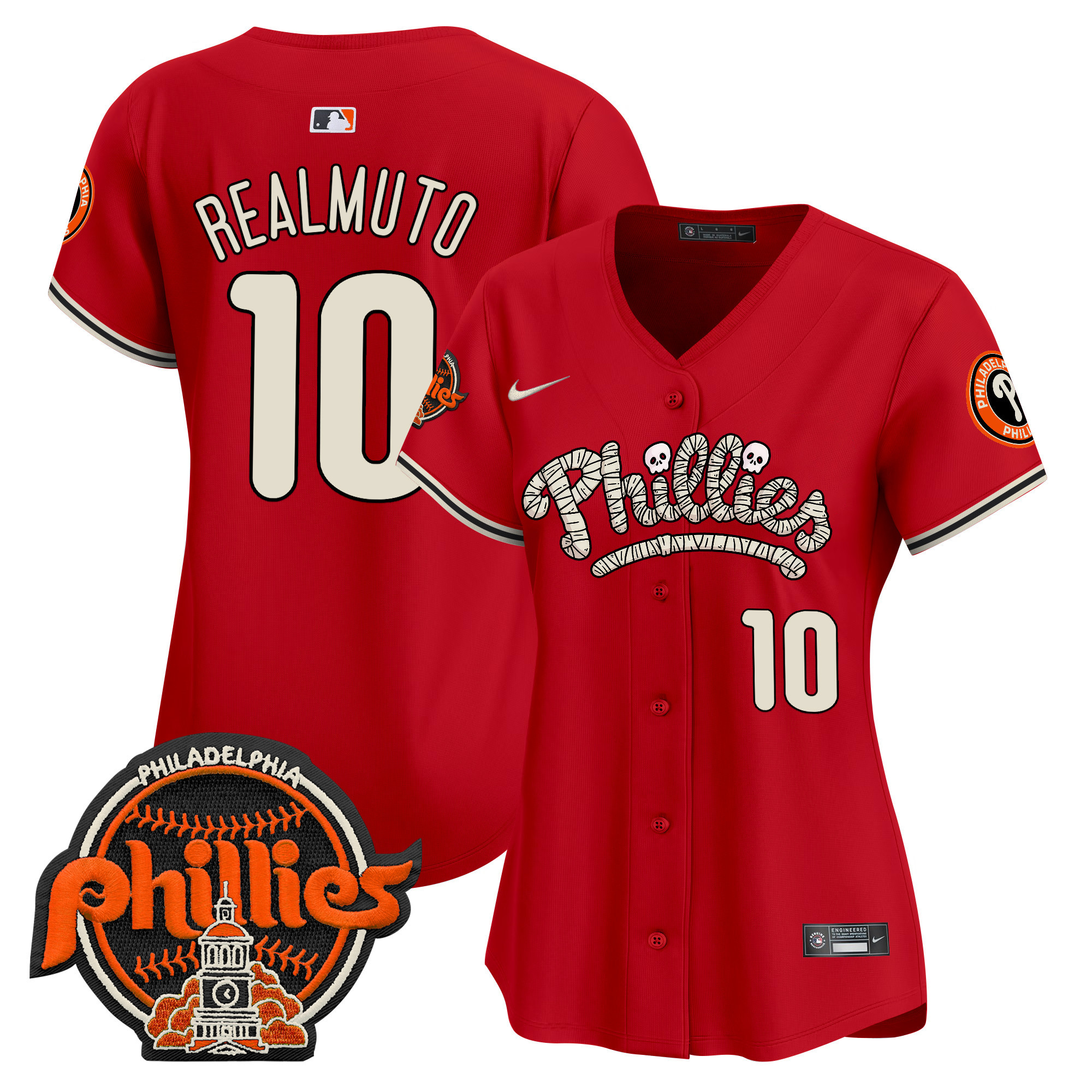 Women's Phillies Halloween Vapor Premier Limited Jersey - All Stitched