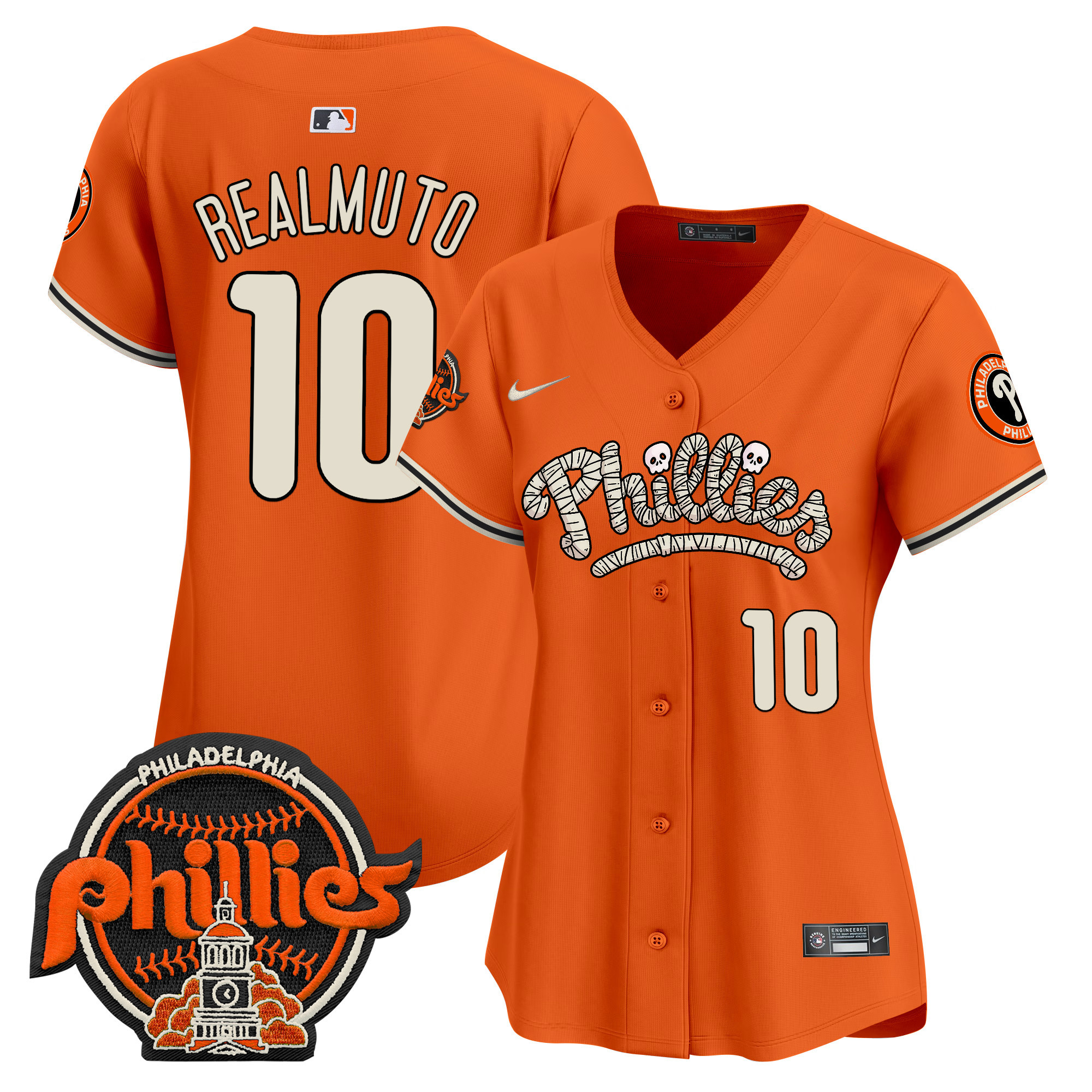 Women's Phillies Halloween Vapor Premier Limited Jersey - All Stitched