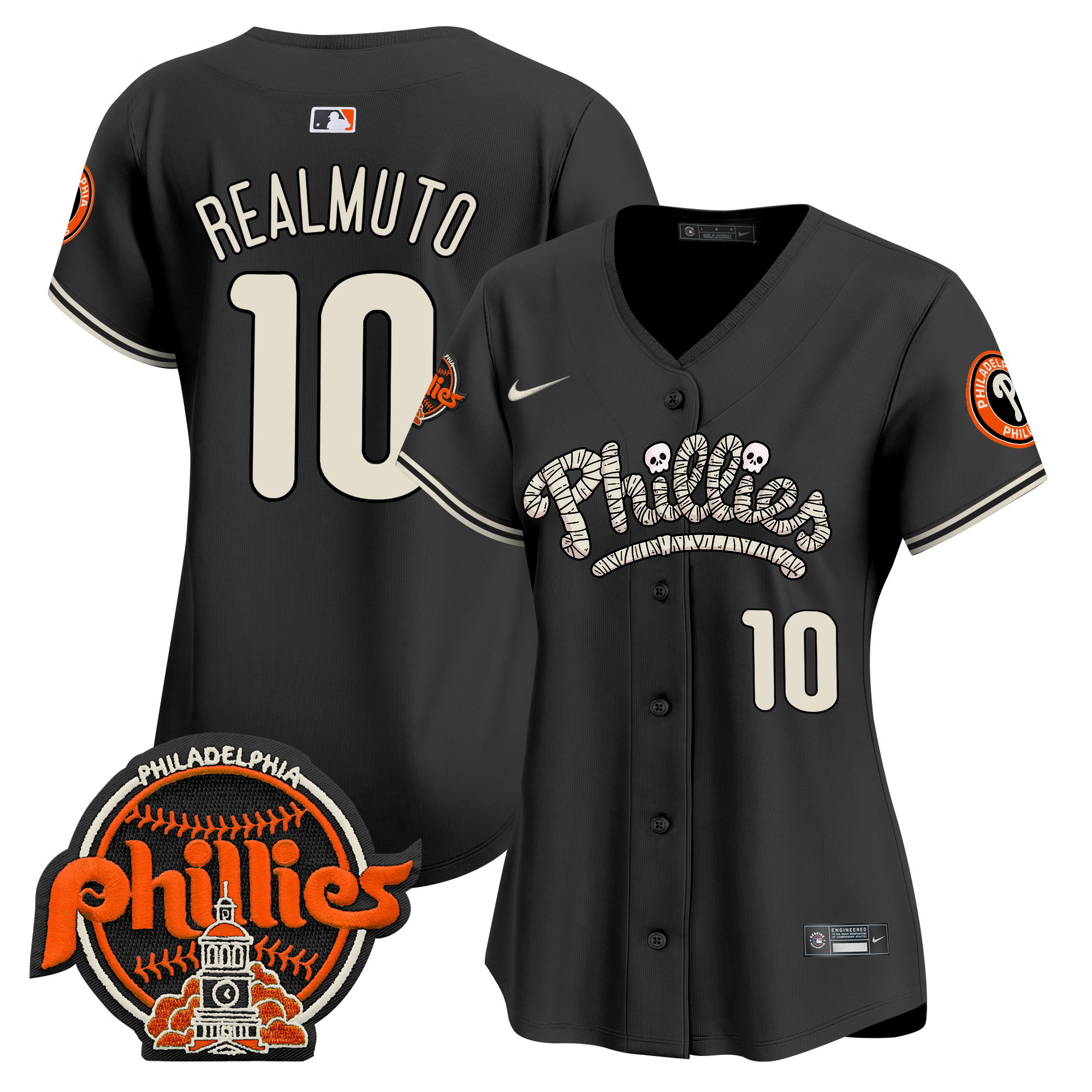 Women's Phillies Halloween Vapor Premier Limited Jersey - All Stitched