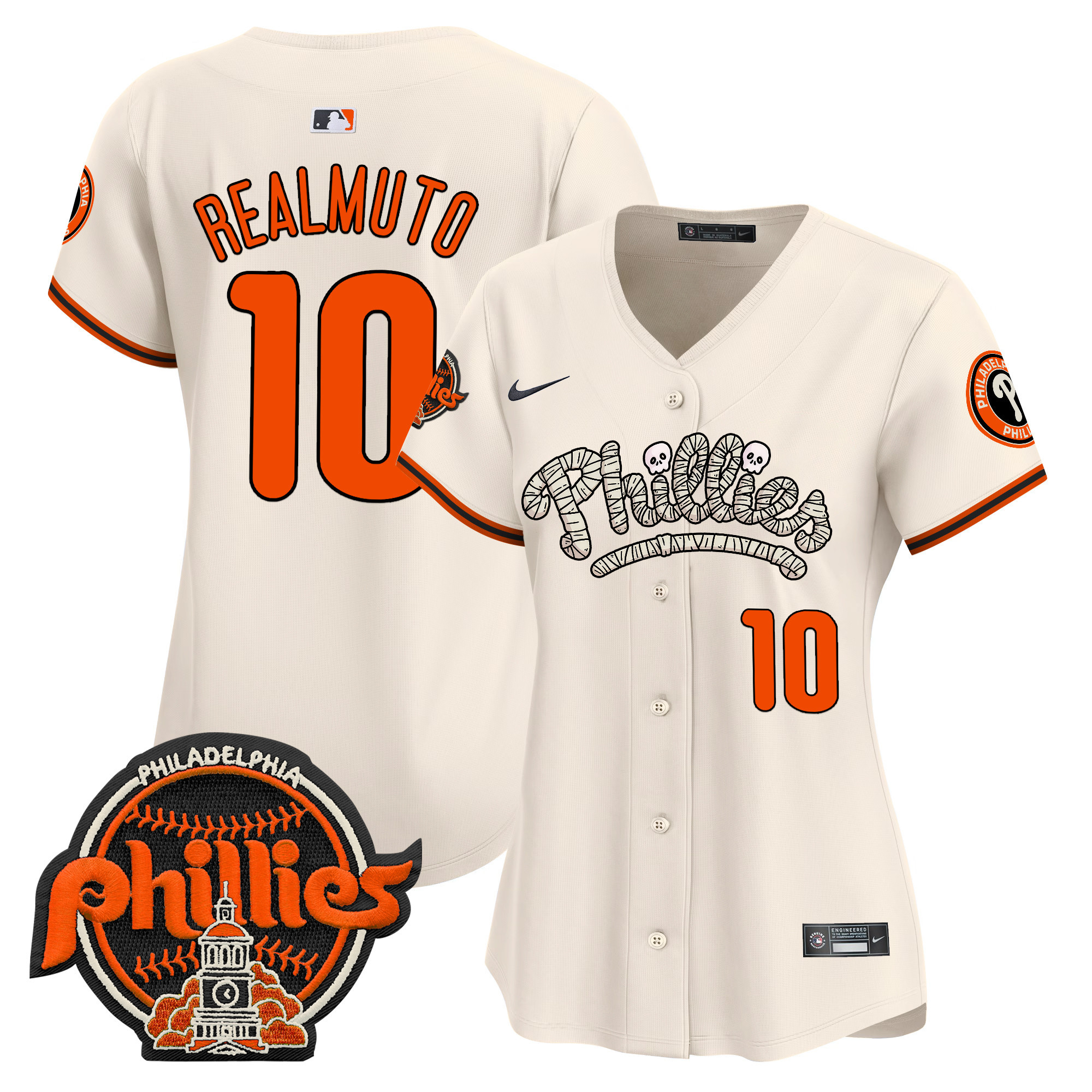 Women's Phillies Halloween Vapor Premier Limited Jersey - All Stitched