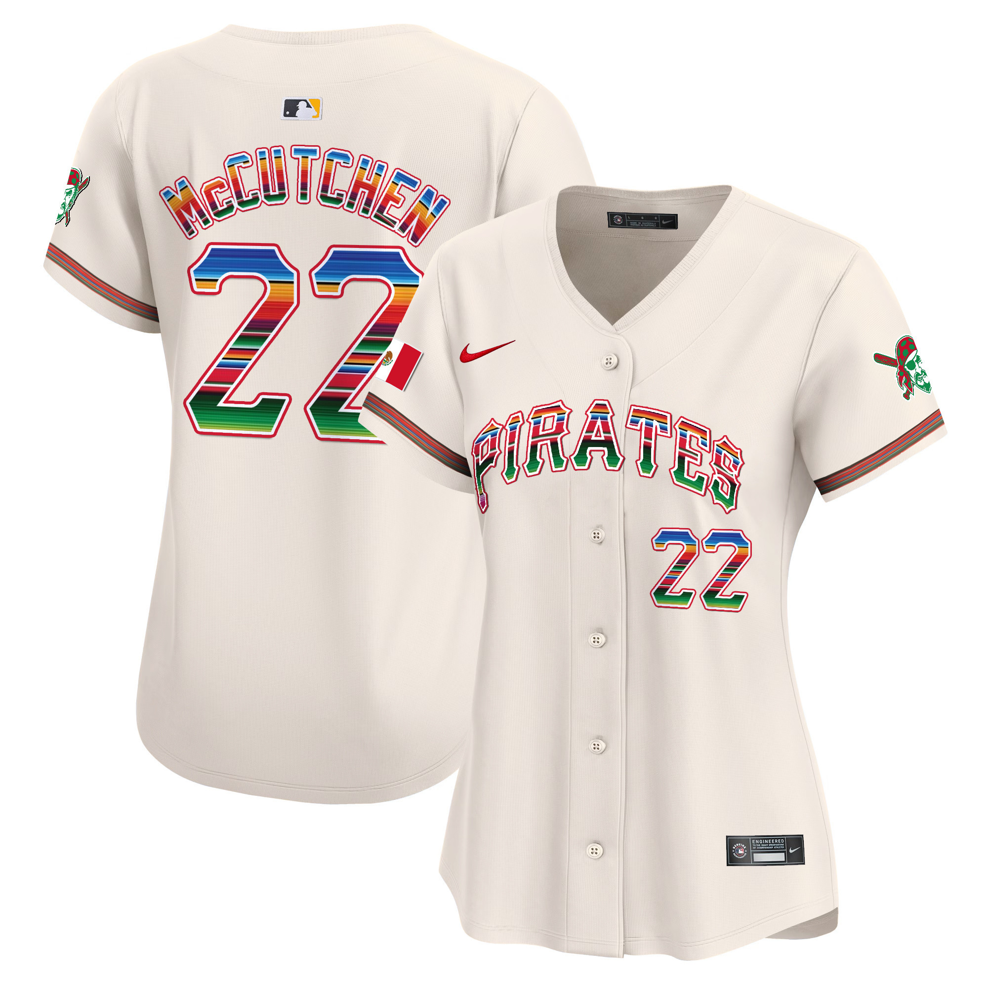 Women's Pittsburgh Pirates Mexico Vapor Premier Limited Jersey - All Stitched