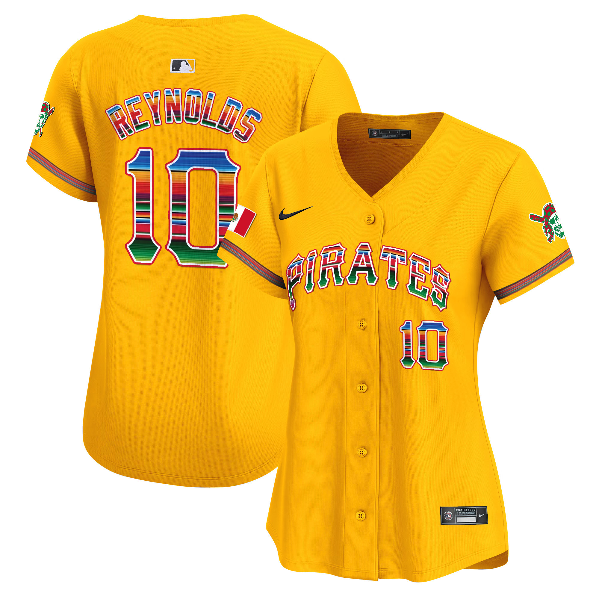 Women's Pittsburgh Pirates Mexico Vapor Premier Limited Jersey - All Stitched