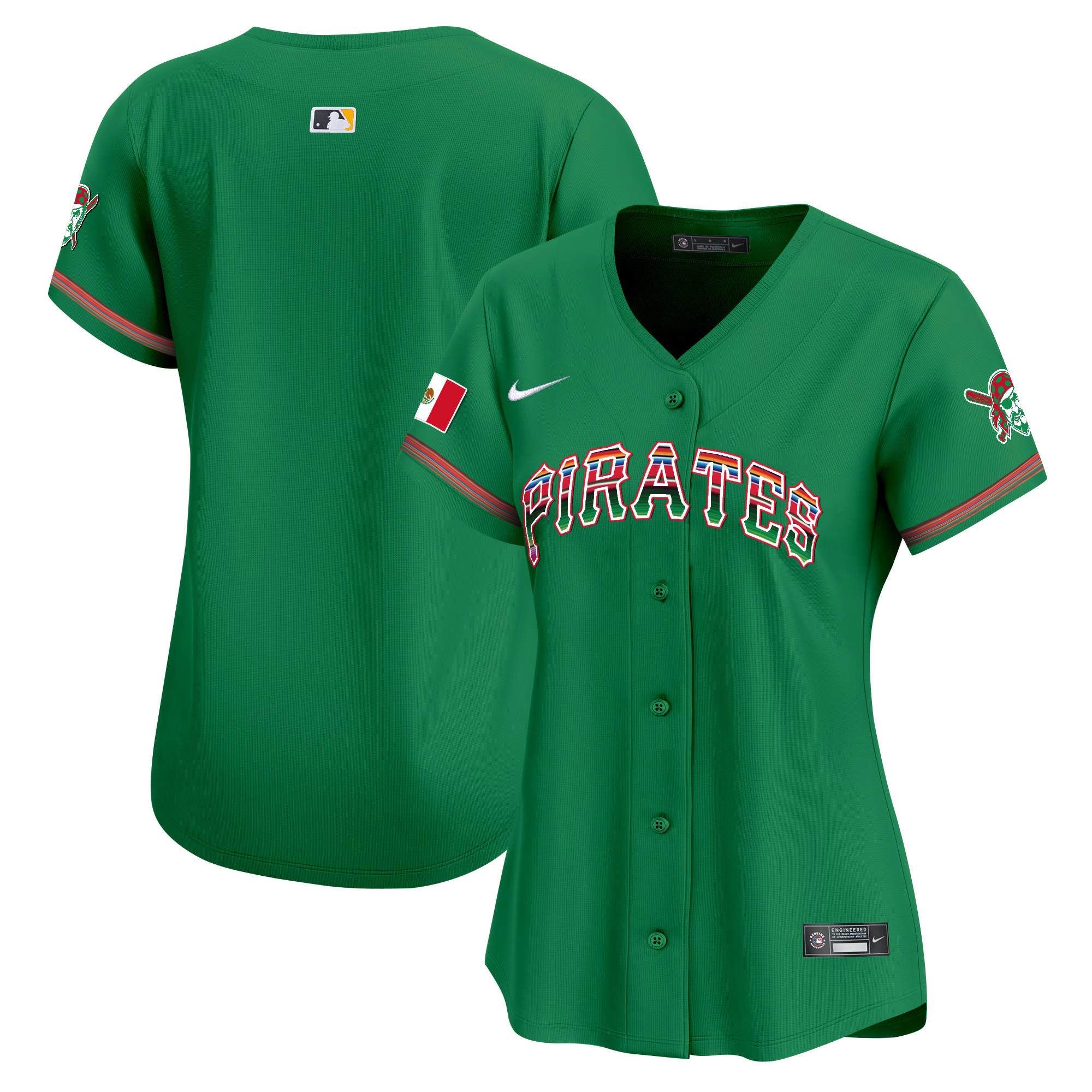 Women's Pittsburgh Pirates Mexico Vapor Premier Limited Jersey - All Stitched