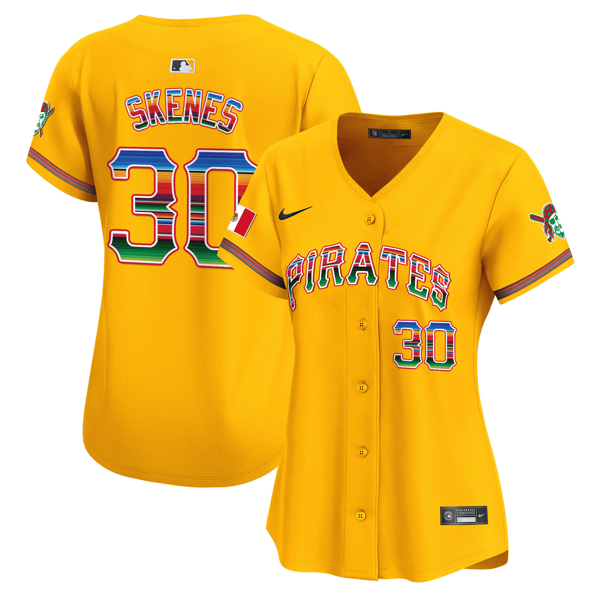 Women's Pittsburgh Pirates Mexico Vapor Premier Limited Jersey - All Stitched