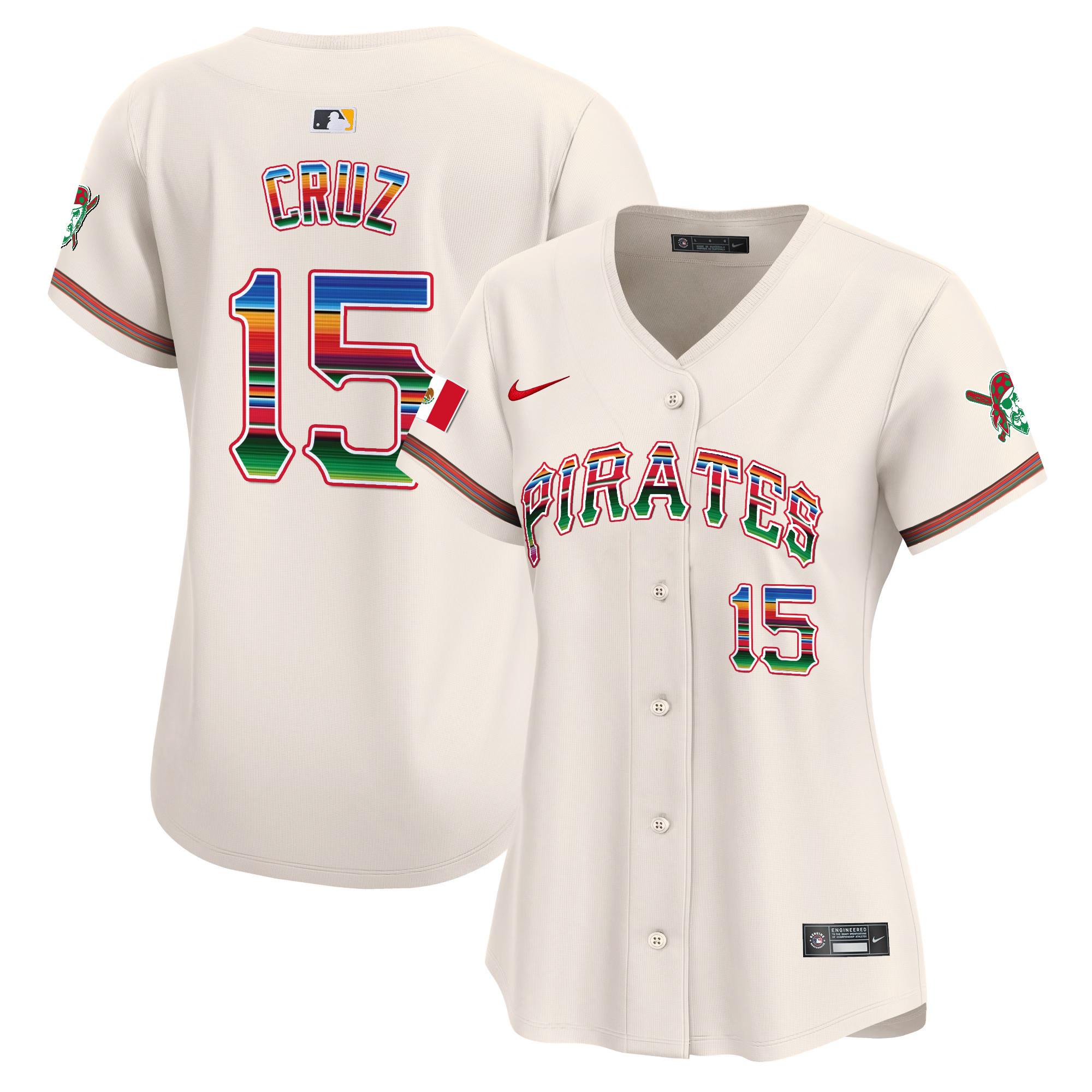Women's Pittsburgh Pirates Mexico Vapor Premier Limited Jersey - All Stitched
