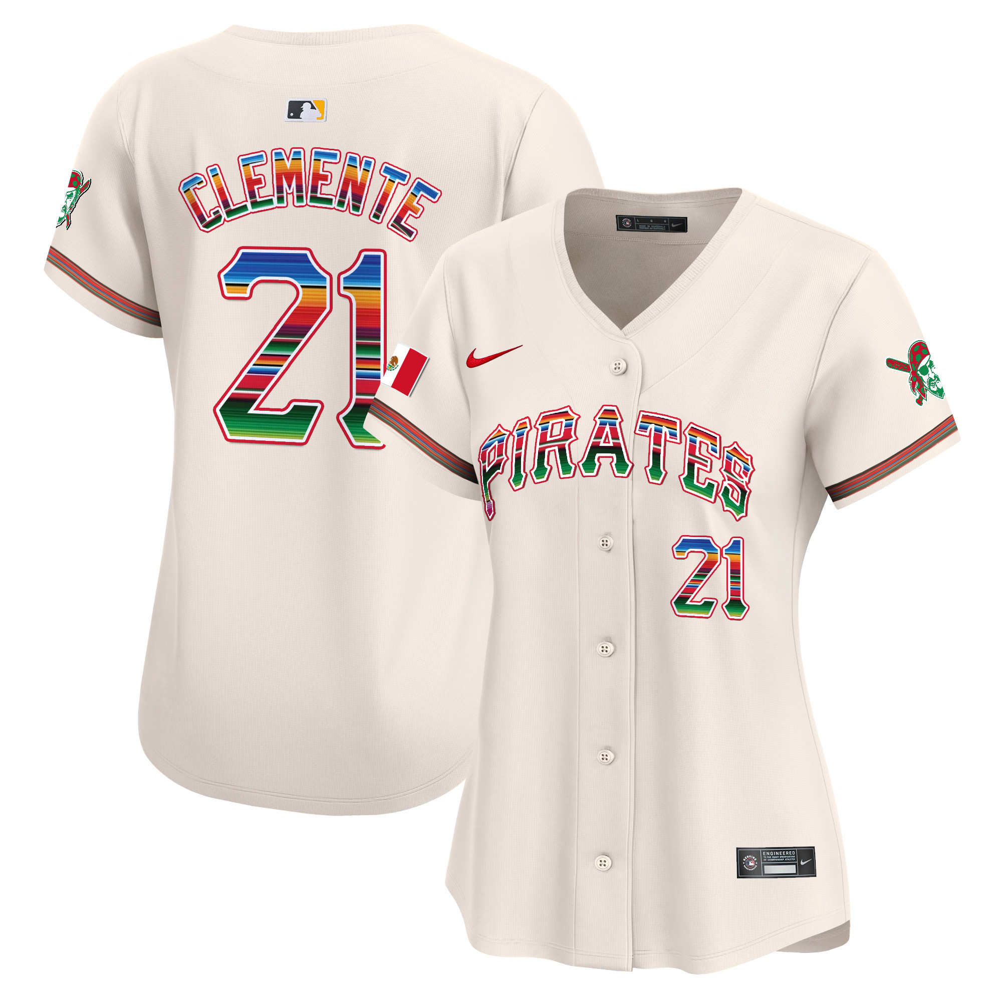 Women's Pittsburgh Pirates Mexico Vapor Premier Limited Jersey - All Stitched