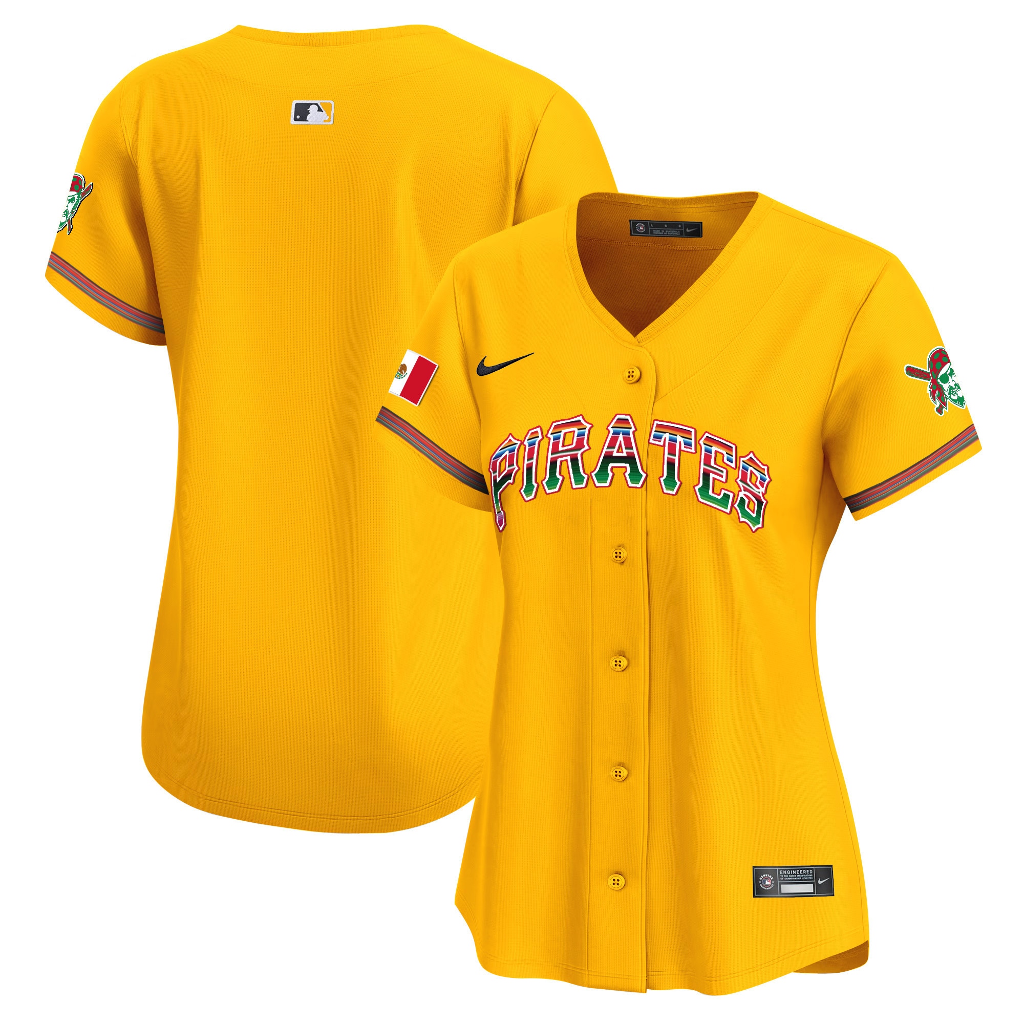 Women's Pittsburgh Pirates Mexico Vapor Premier Limited Jersey - All Stitched