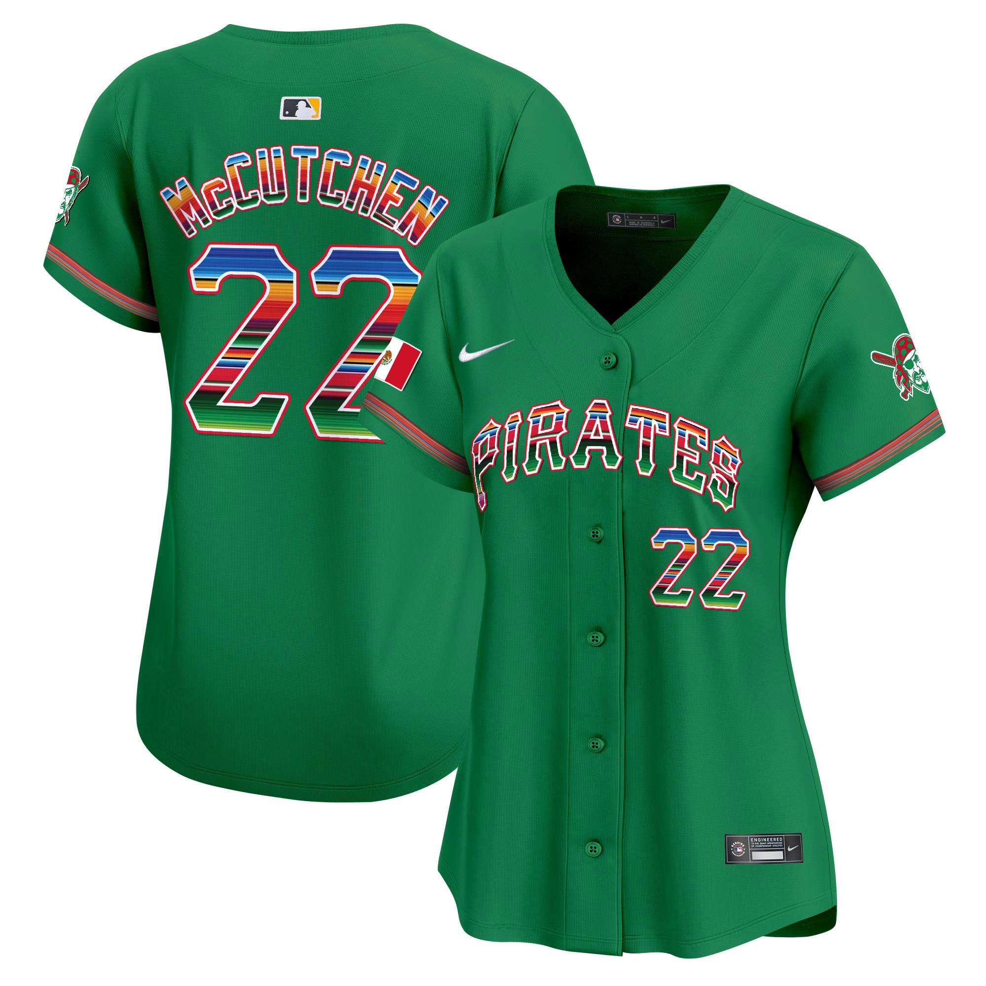 Women's Pittsburgh Pirates Mexico Vapor Premier Limited Jersey - All Stitched