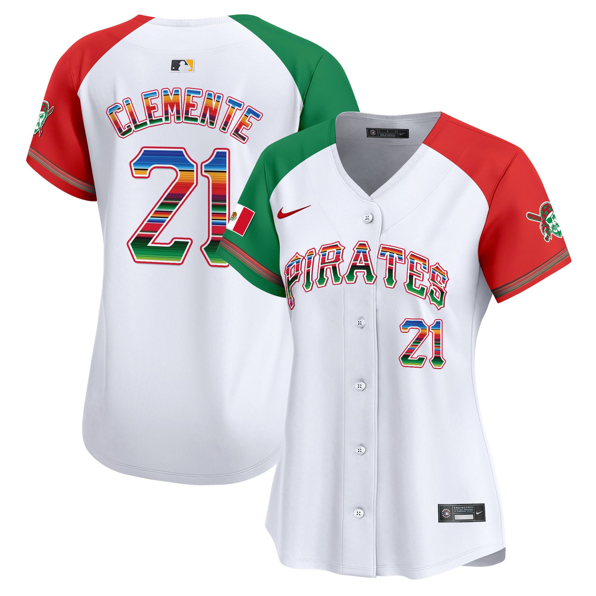 Women's Pittsburgh Pirates Mexico Vapor Premier Limited Jersey - All Stitched