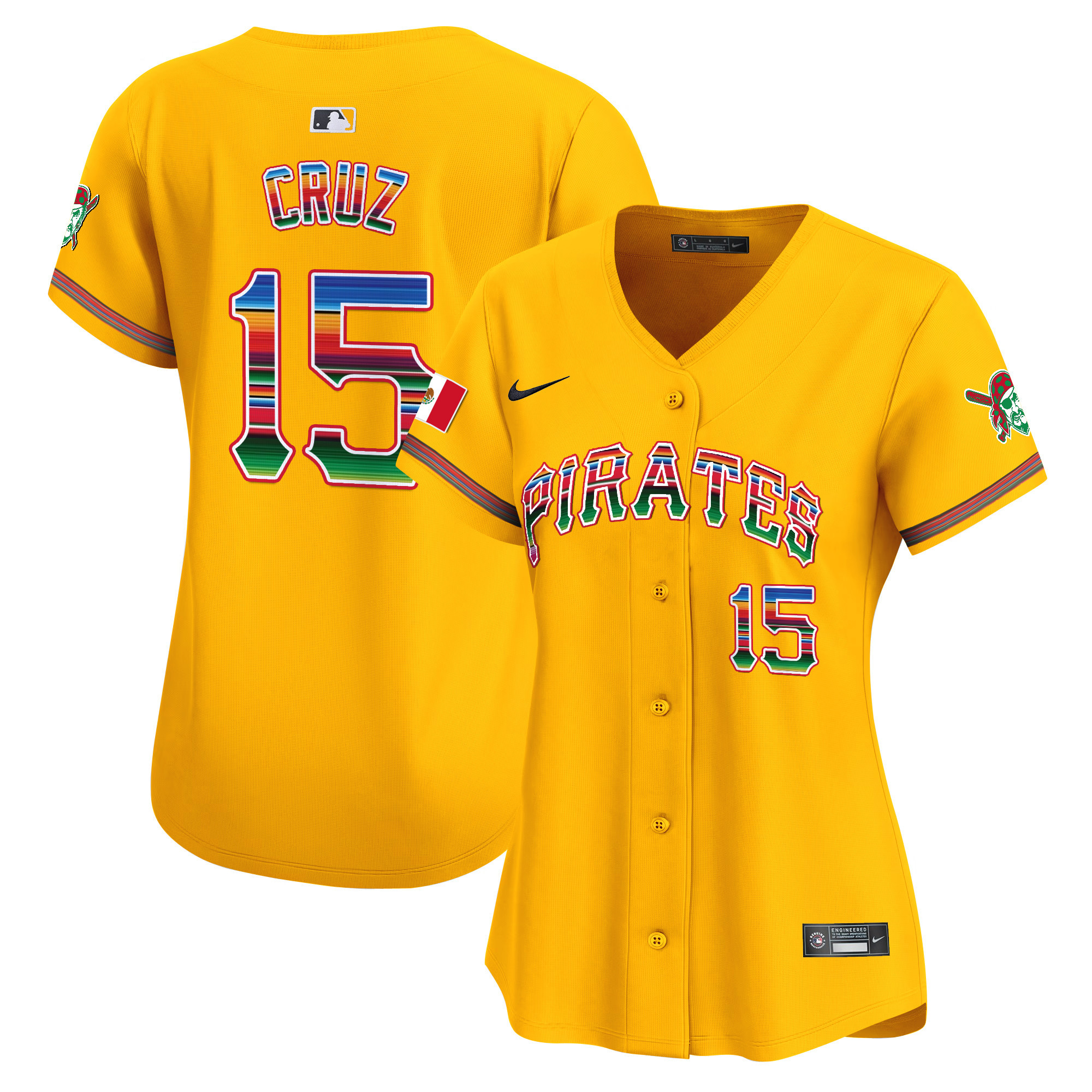 Women's Pittsburgh Pirates Mexico Vapor Premier Limited Jersey - All Stitched