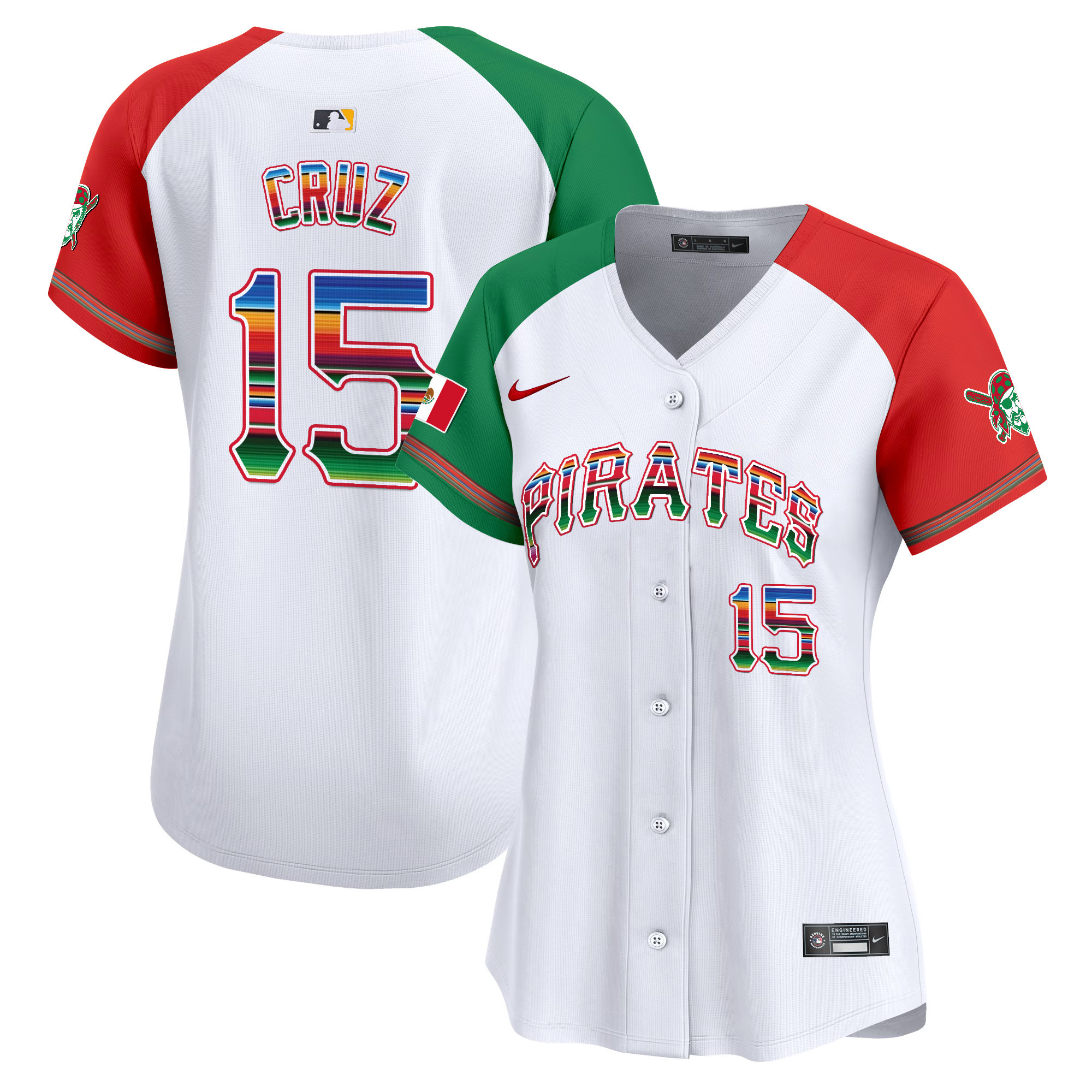 Women's Pittsburgh Pirates Mexico Vapor Premier Limited Jersey - All Stitched