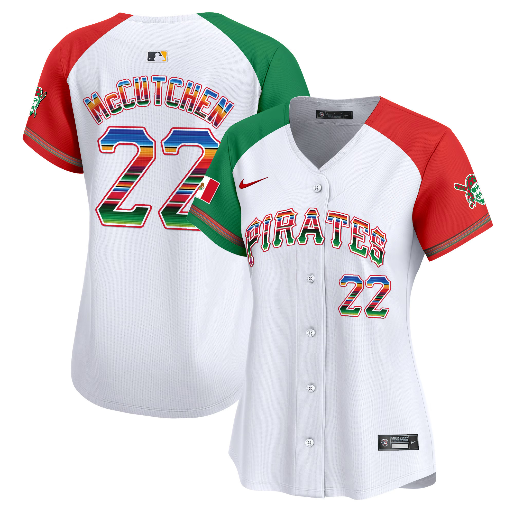 Women's Pittsburgh Pirates Mexico Vapor Premier Limited Jersey - All Stitched