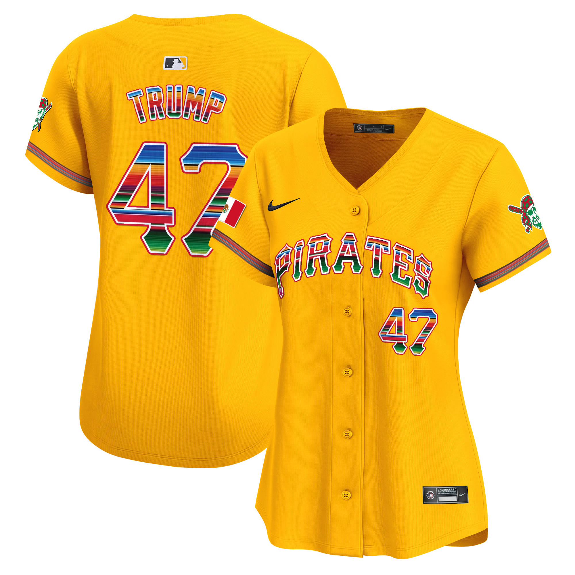 Women's Pittsburgh Pirates Mexico Vapor Premier Limited Jersey - All Stitched