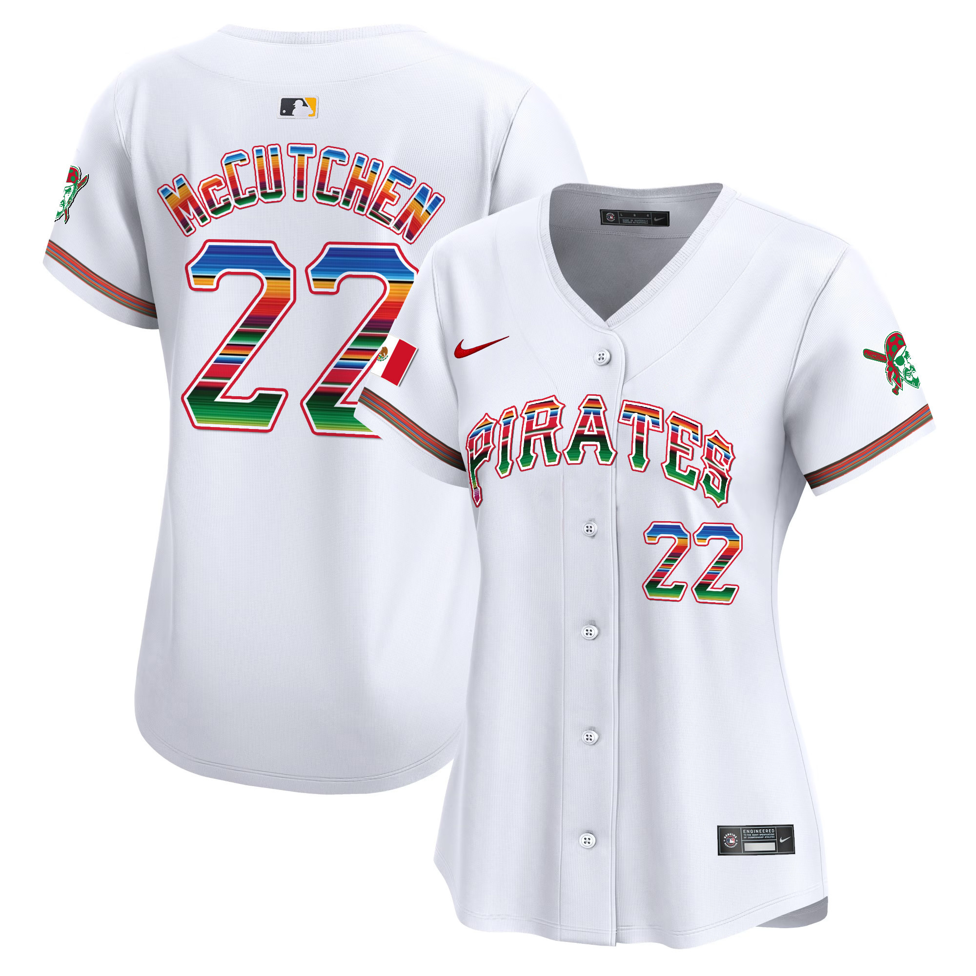 Women's Pittsburgh Pirates Mexico Vapor Premier Limited Jersey - All Stitched