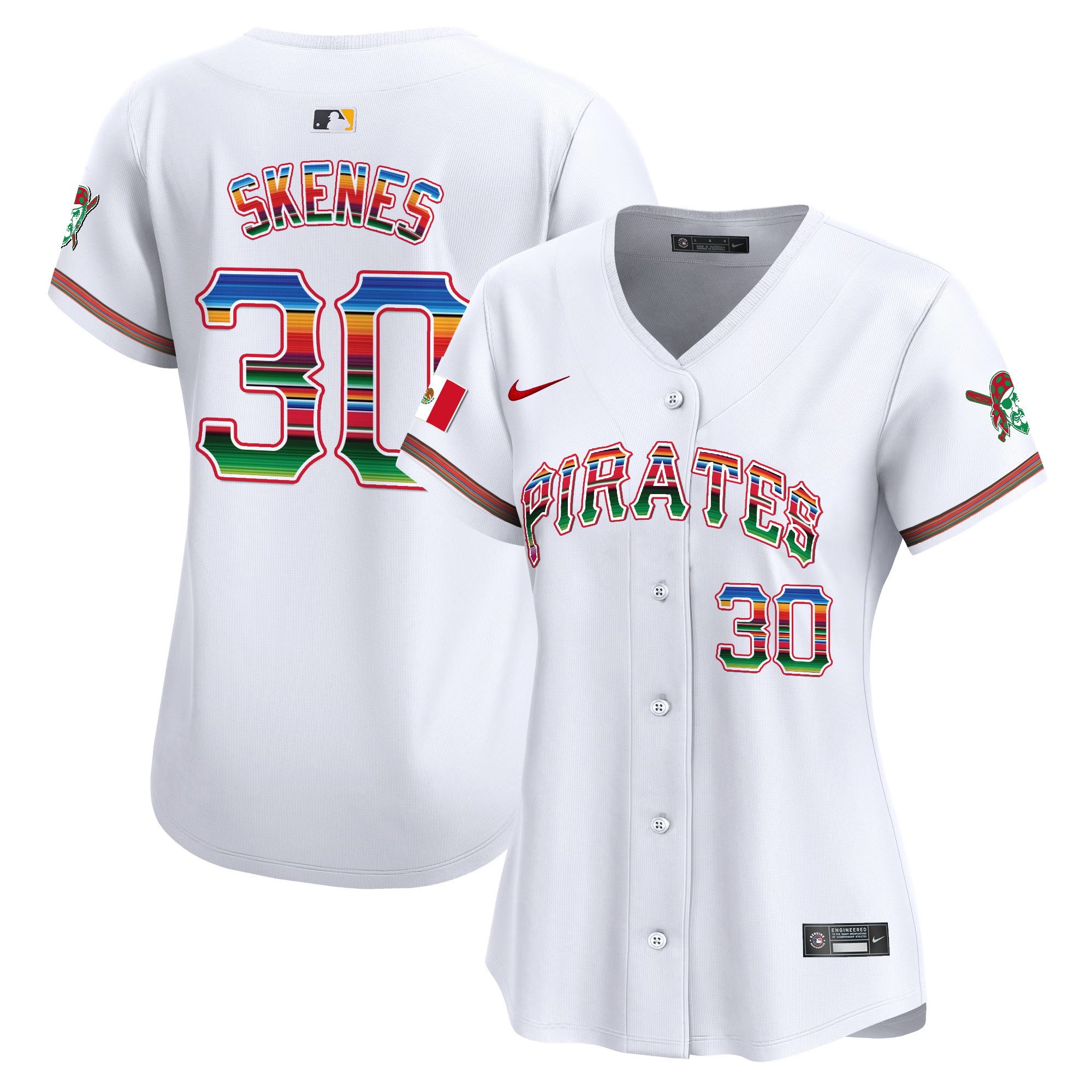 Women's Pittsburgh Pirates Mexico Vapor Premier Limited Jersey - All Stitched