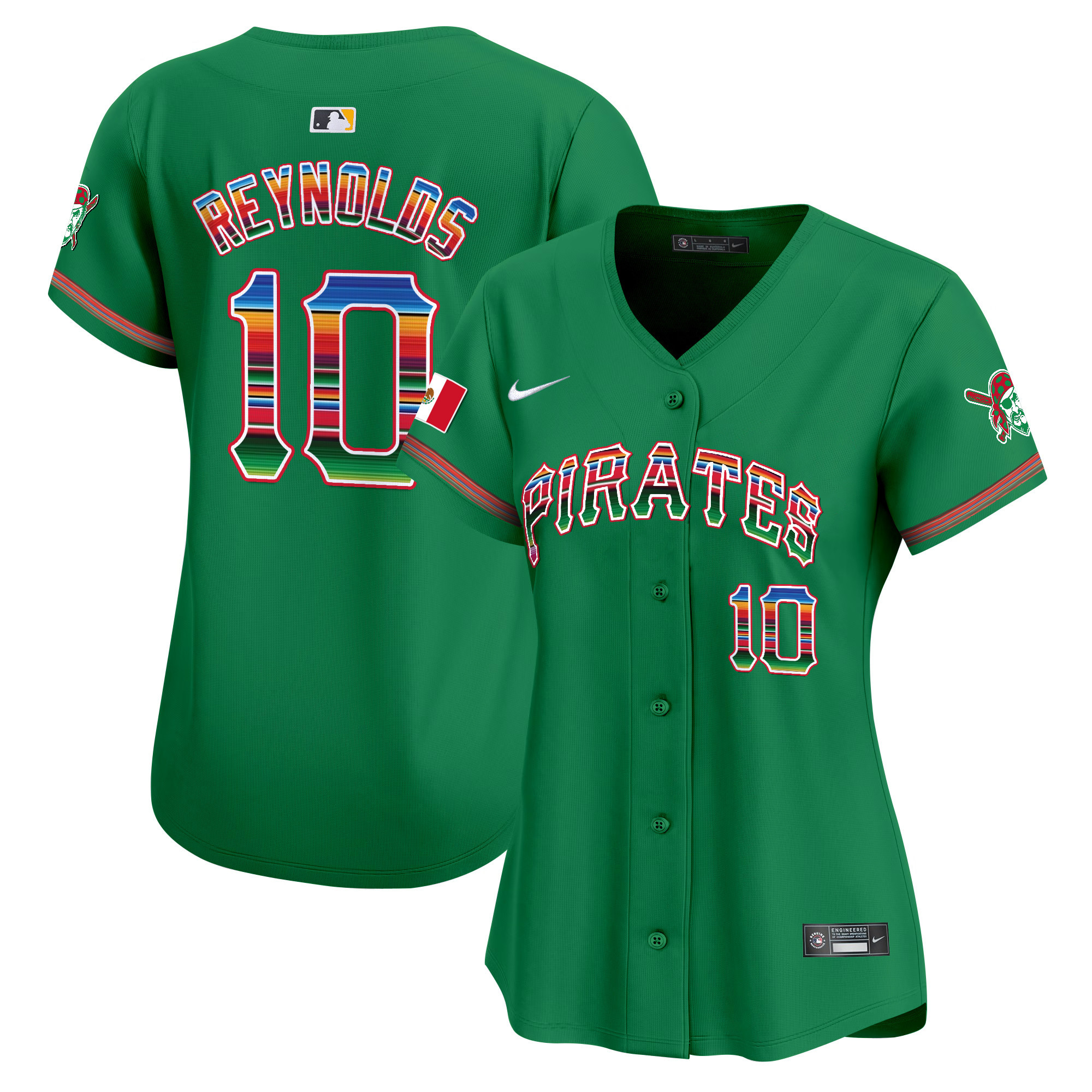 Women's Pittsburgh Pirates Mexico Vapor Premier Limited Jersey - All Stitched